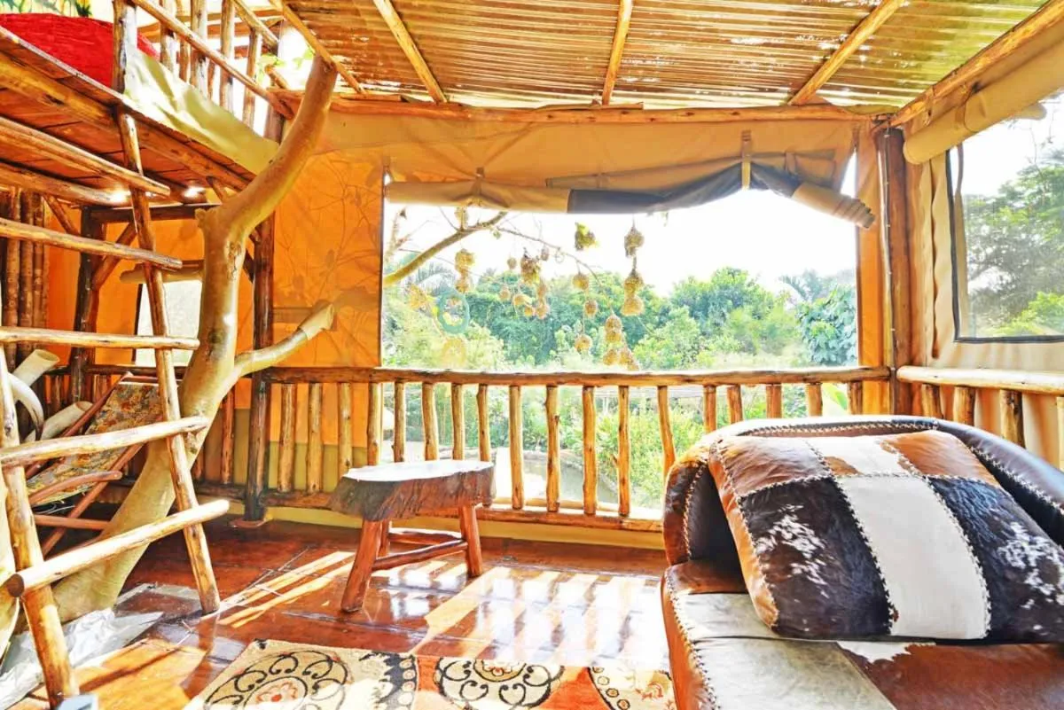 Bed in Malakai Eco Lodge