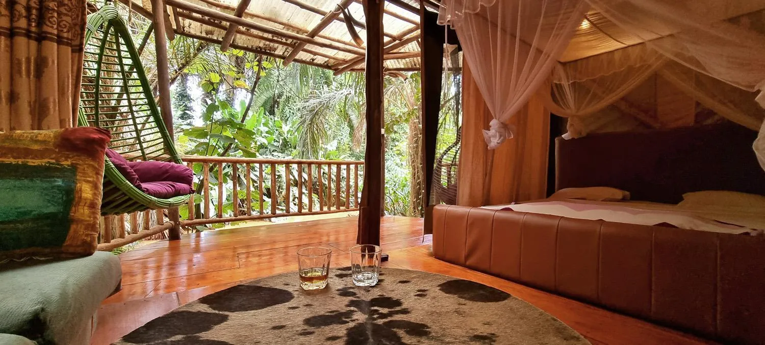 Bed in Malakai Eco Lodge