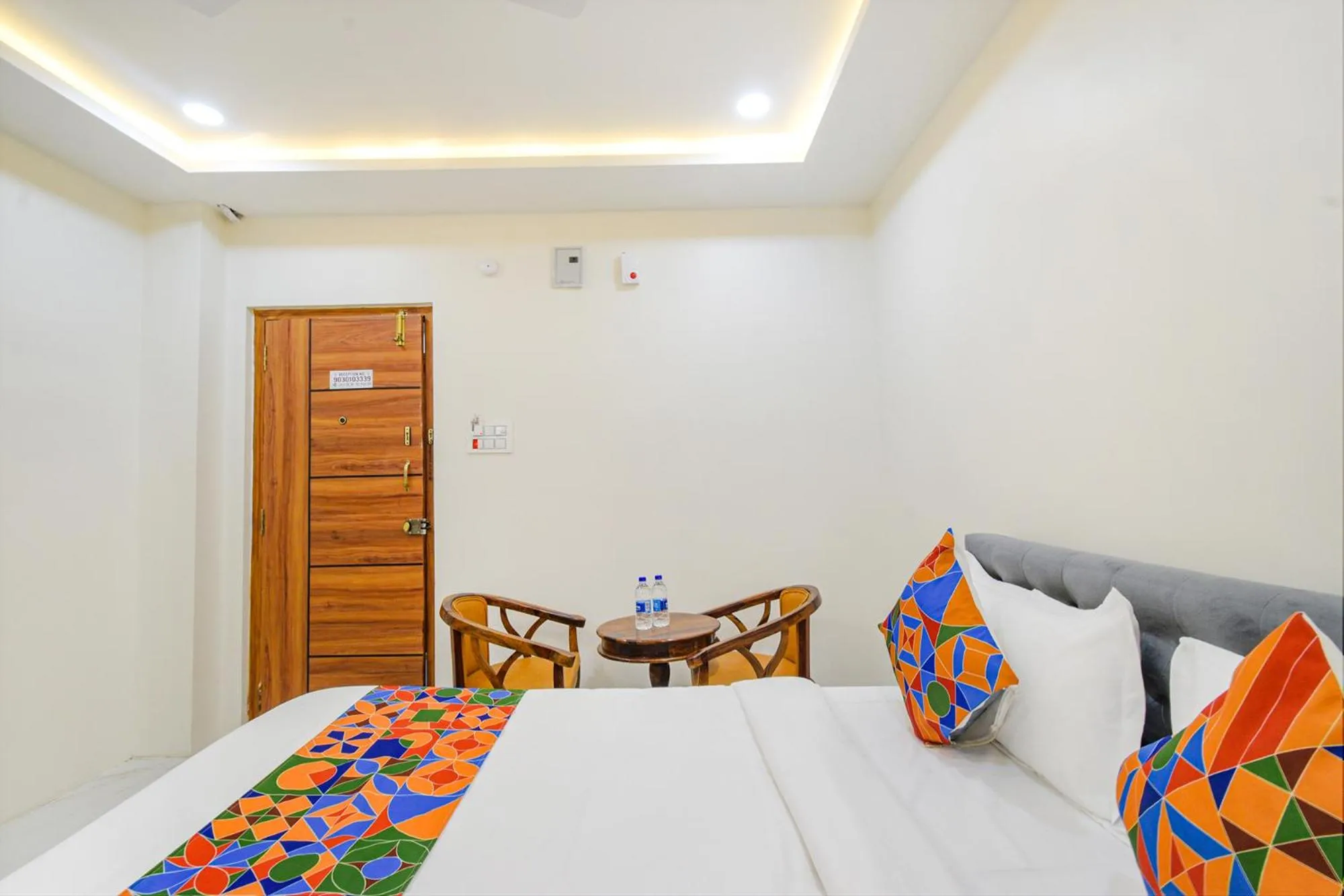 Bed in FabHotel SSR Ikon Suites - Nr Hyderabad Central University, Kondapur