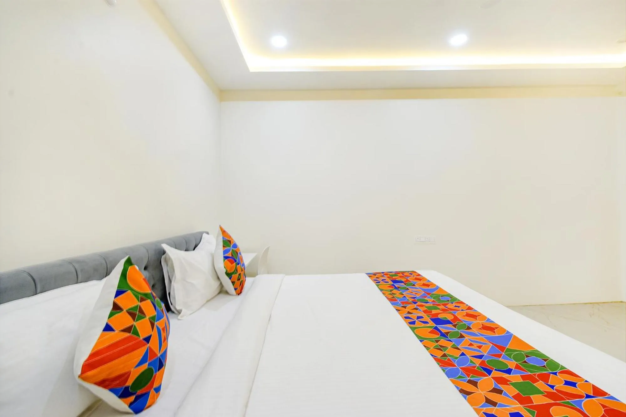 Bed in FabHotel SSR Ikon Suites - Nr Hyderabad Central University, Kondapur