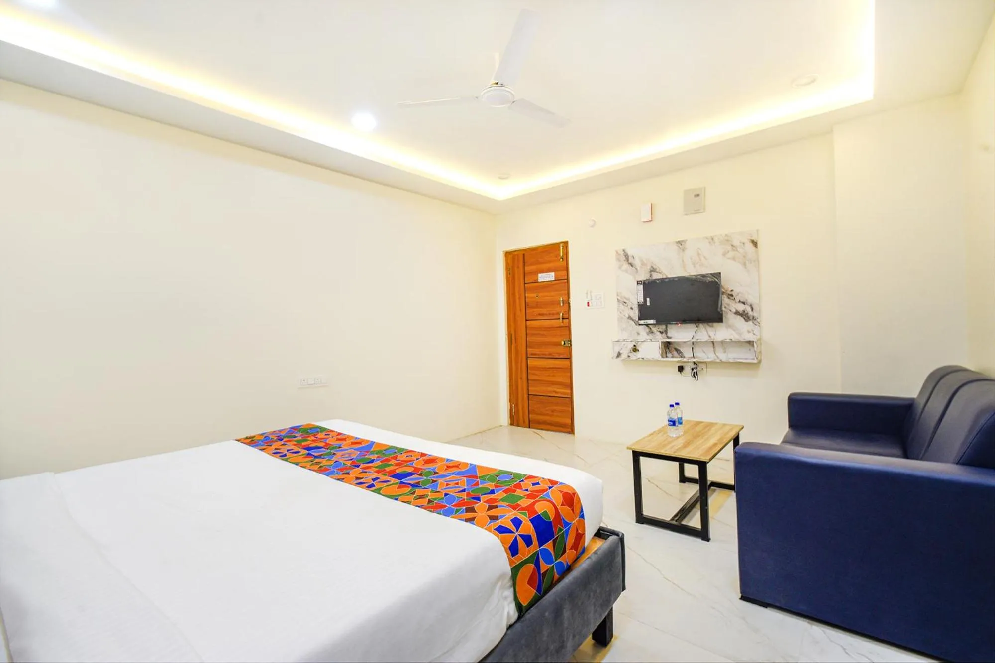 Bed in FabHotel SSR Ikon Suites - Nr Hyderabad Central University, Kondapur