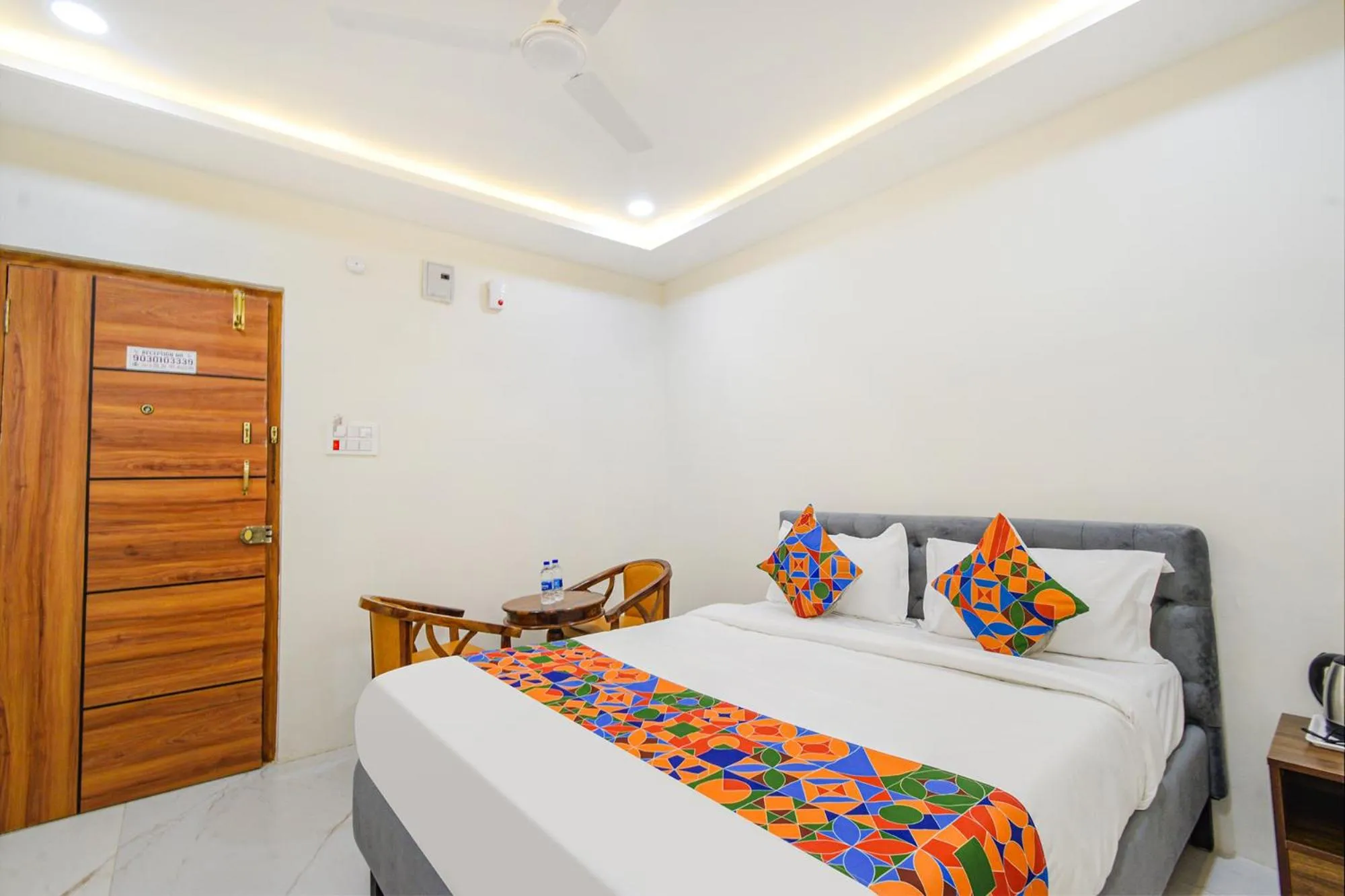 Bed in FabHotel SSR Ikon Suites - Nr Hyderabad Central University, Kondapur