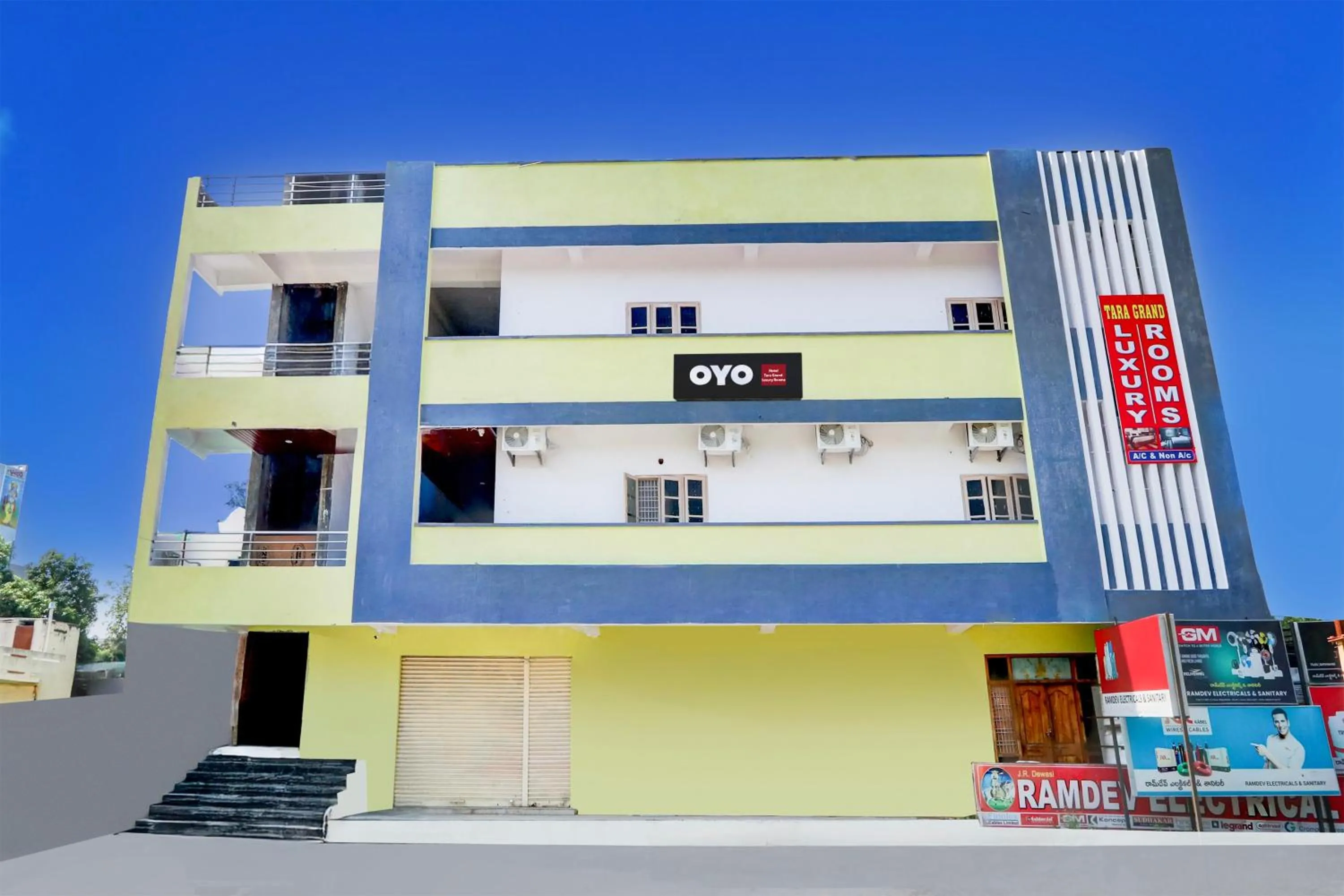 Facade/entrance in Hotel O by OYO Tara Grand luxury Rooms