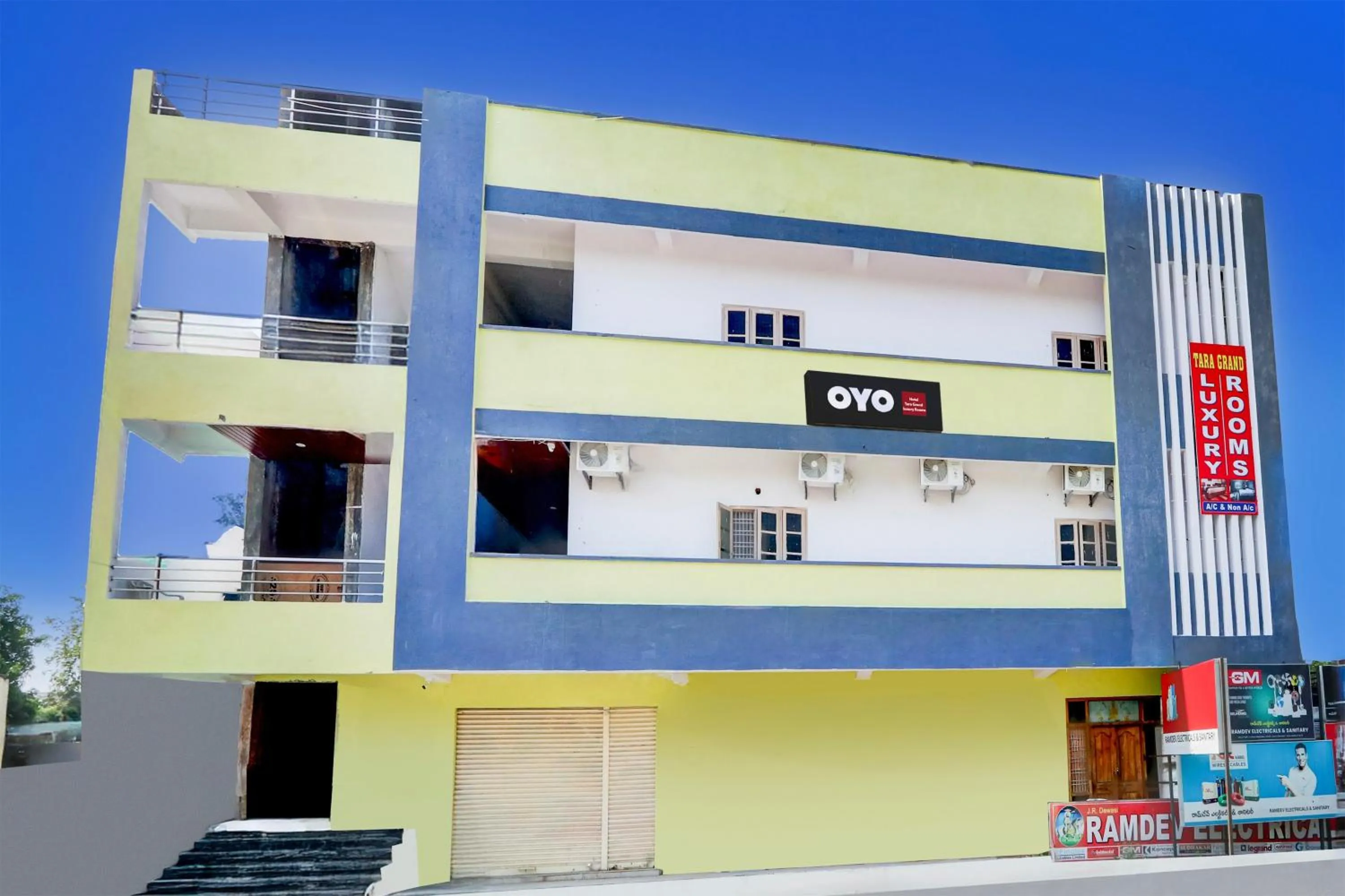 Facade/entrance in Hotel O by OYO Tara Grand luxury Rooms