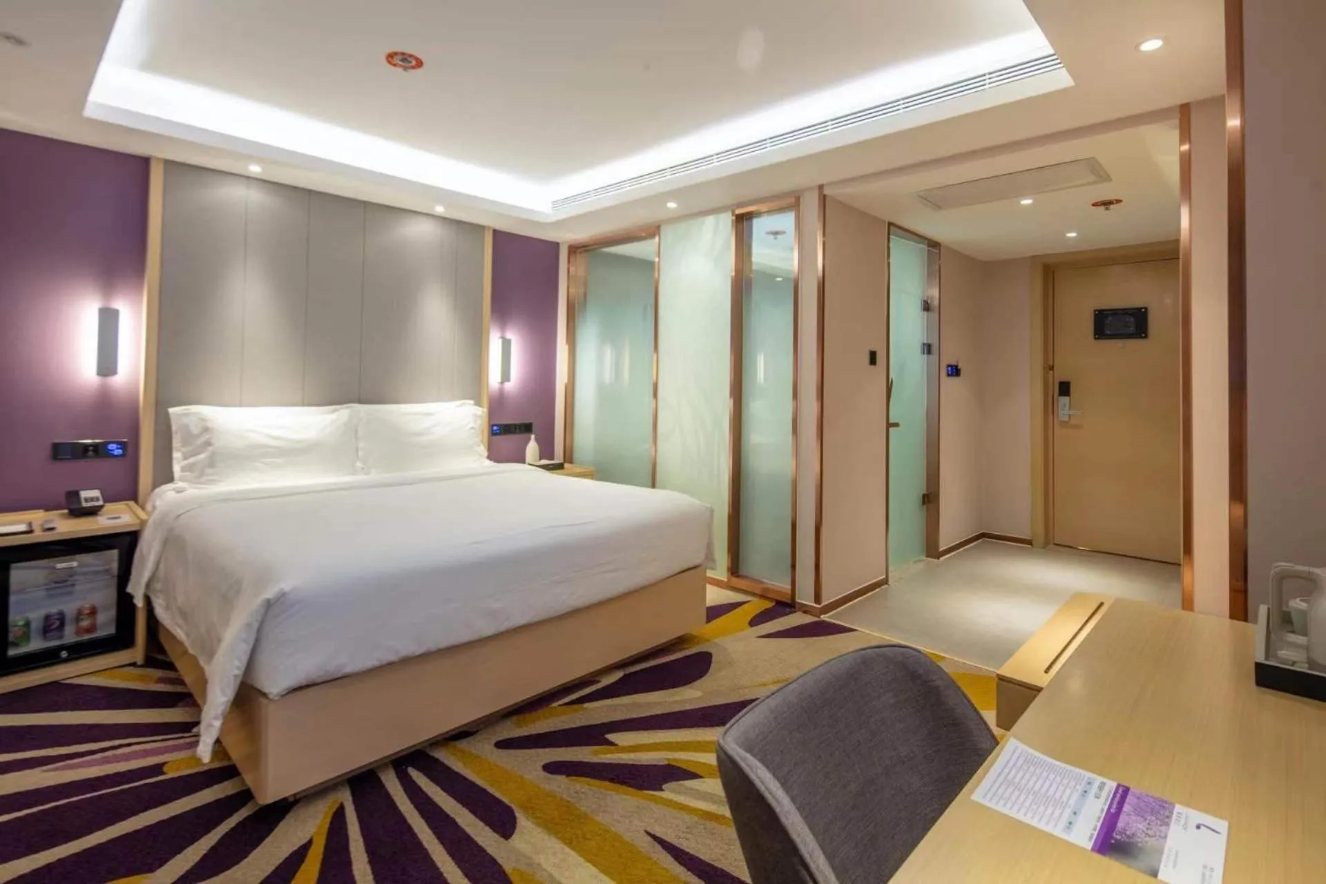 Bed in Lavande Hotel Beijing Tiananmen Square Wangfujing Street Branch