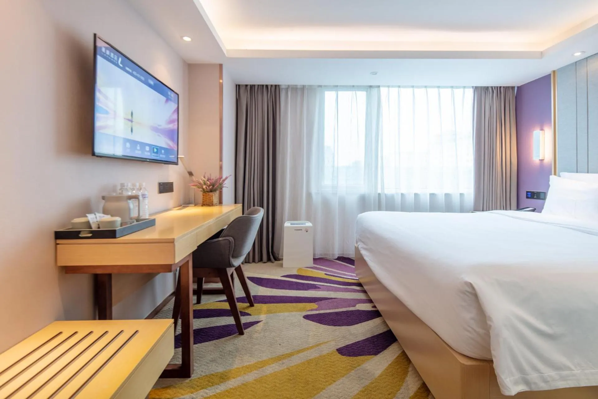 Bed in Lavande Hotel Beijing Tiananmen Square Wangfujing Street Branch