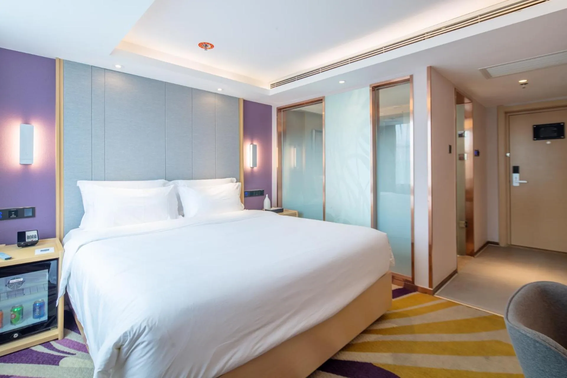 Bed in Lavande Hotel Beijing Tiananmen Square Wangfujing Street Branch