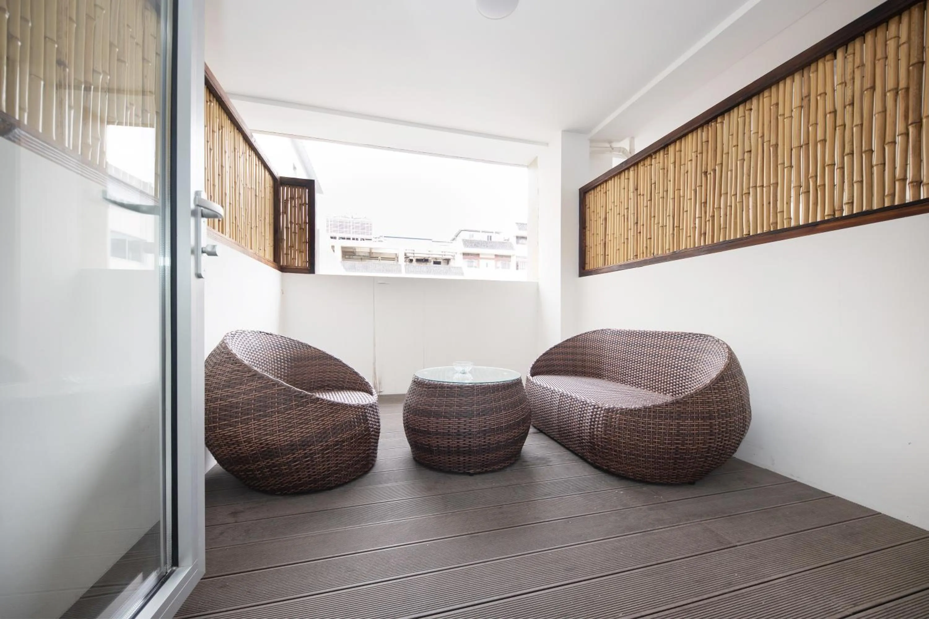 Balcony/Terrace in Crystal Orange Hotel Shanghai The Bund Yu Garden