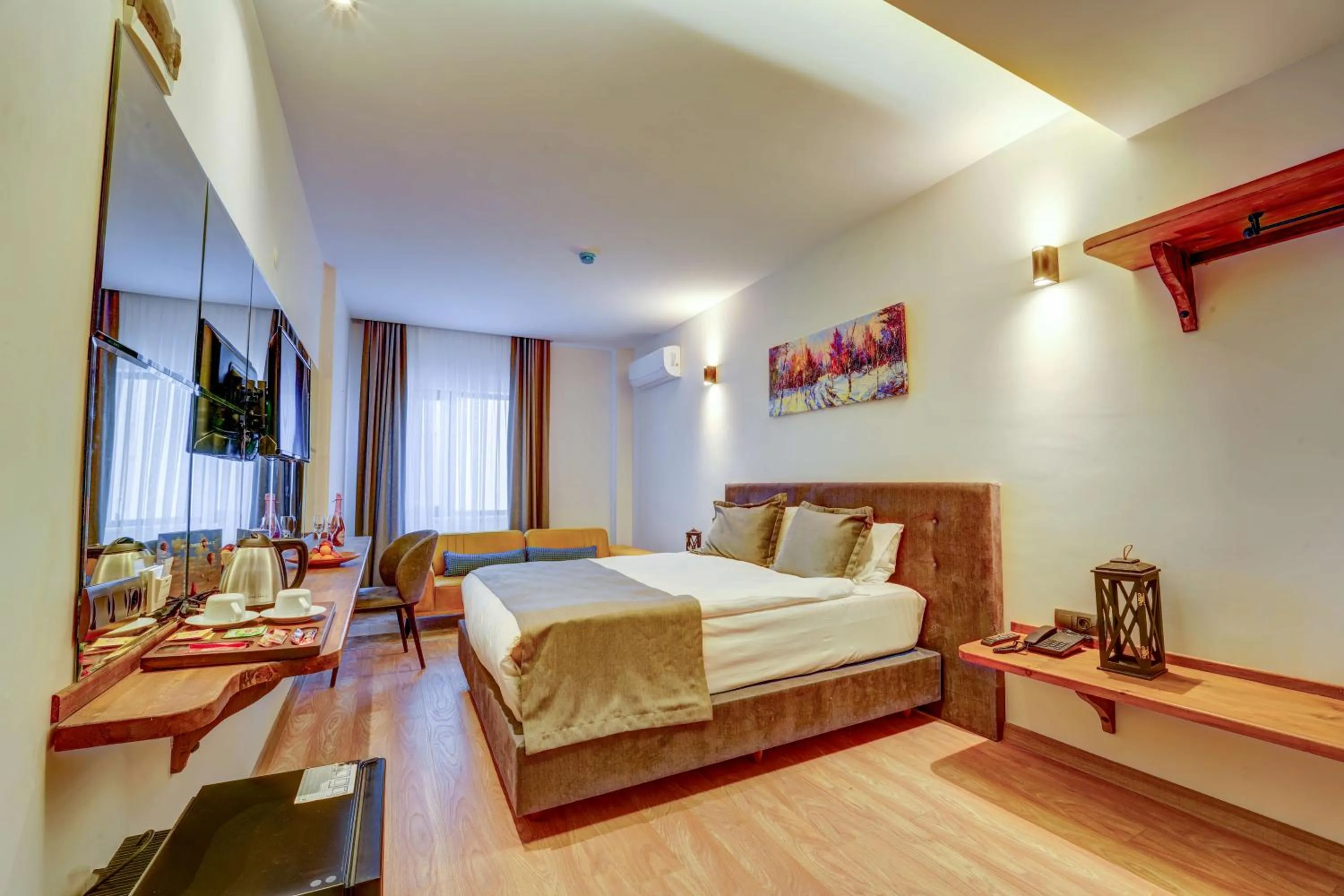 Communal lounge/ TV room, Bed in Stones of Cappadocia