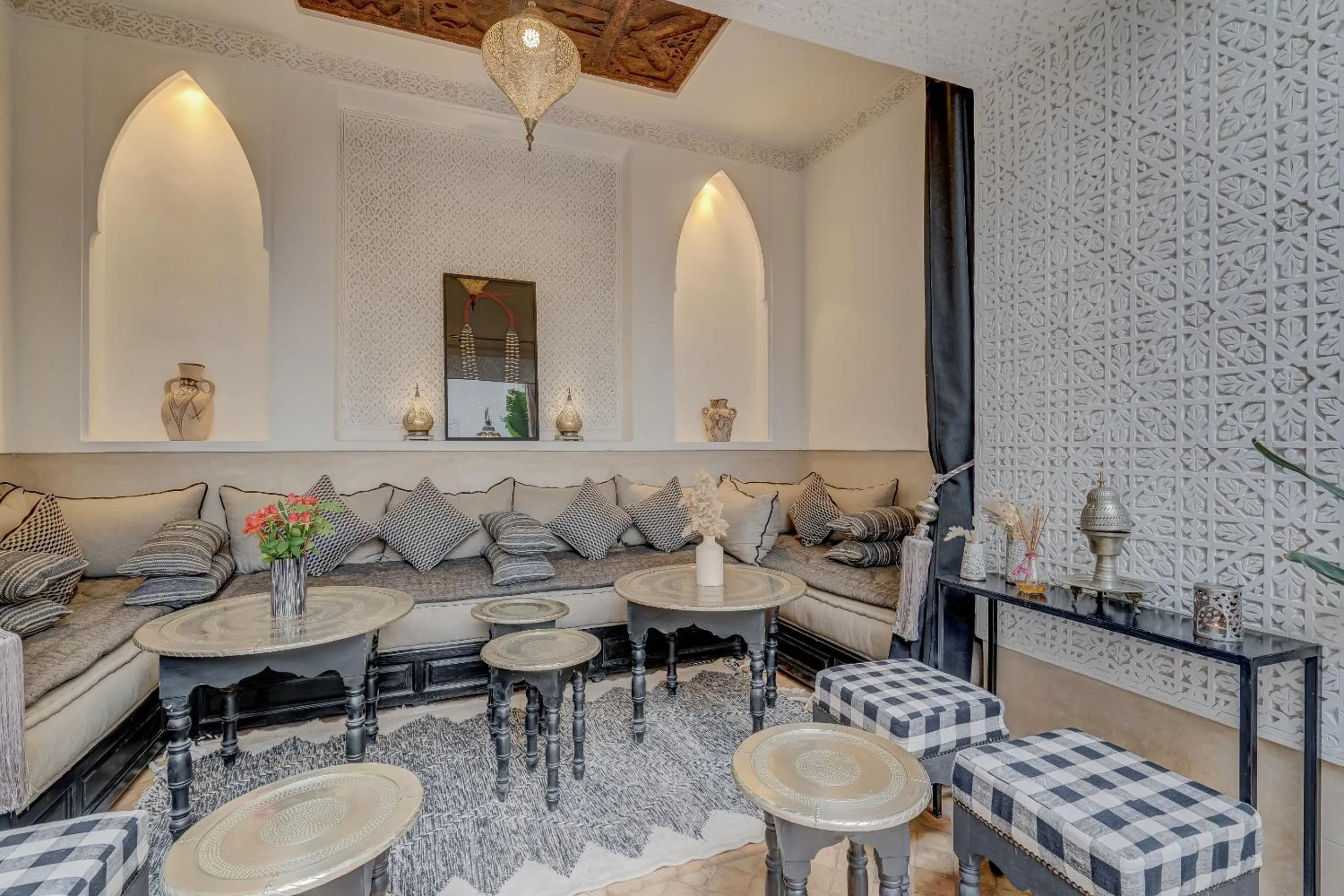 Living room in Riad Clefs d'Orient