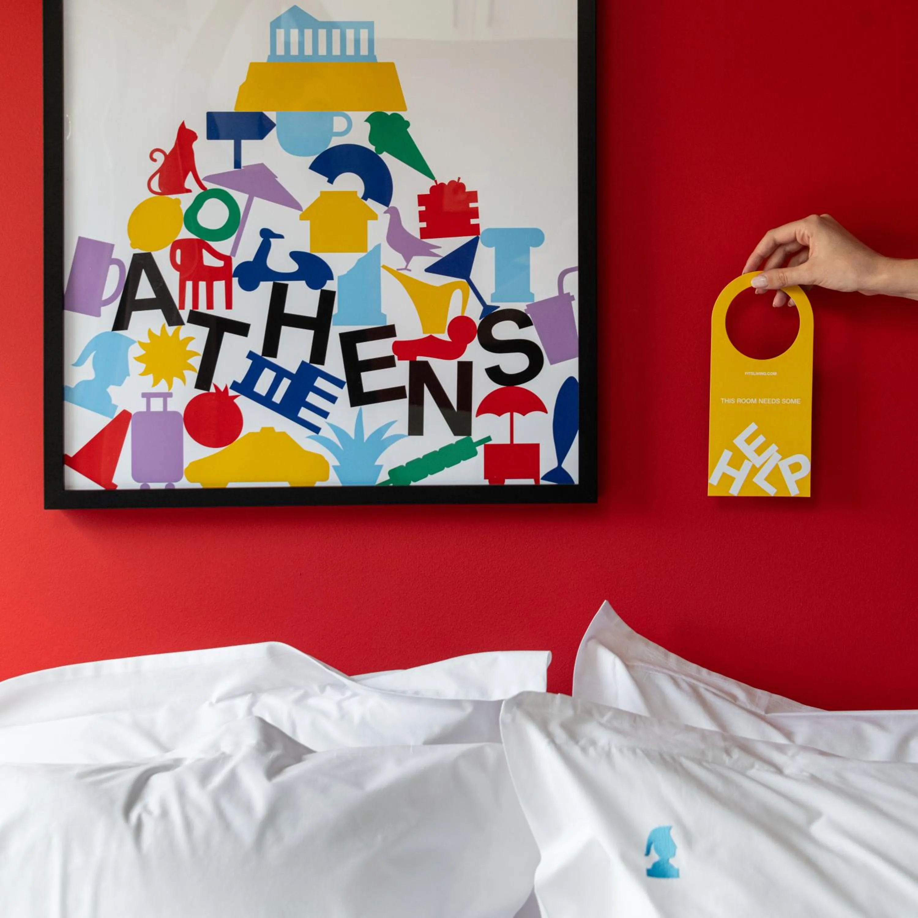 Decorative detail, Bed in Fits Living