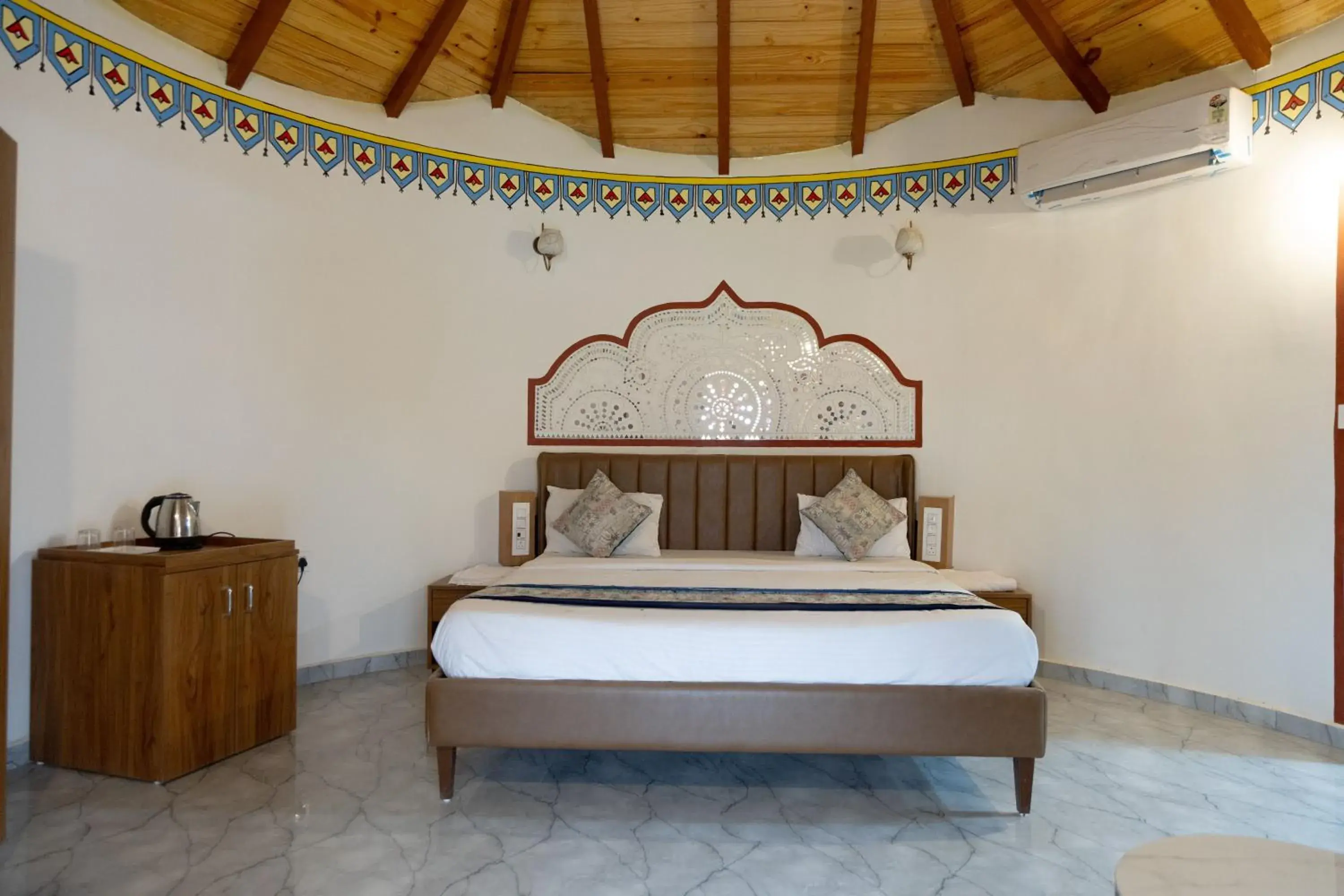 Bedroom, Bed in Heritage Resort Dholavira Bedroom, Bed in Heritage Resort Dholavira