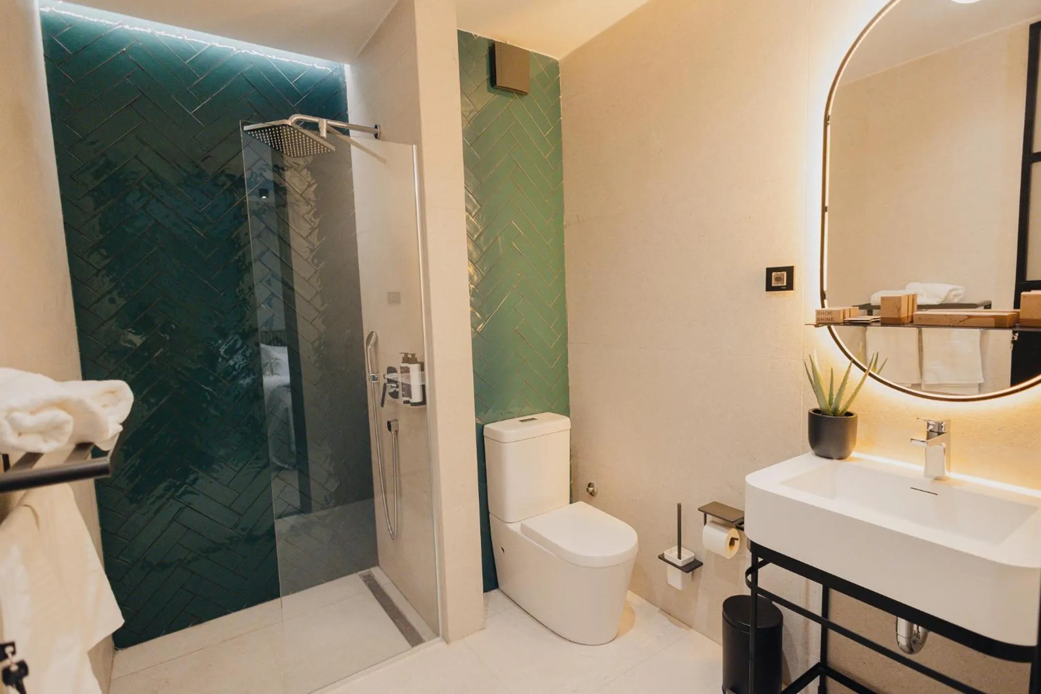 Shower in Hotel Flaneur