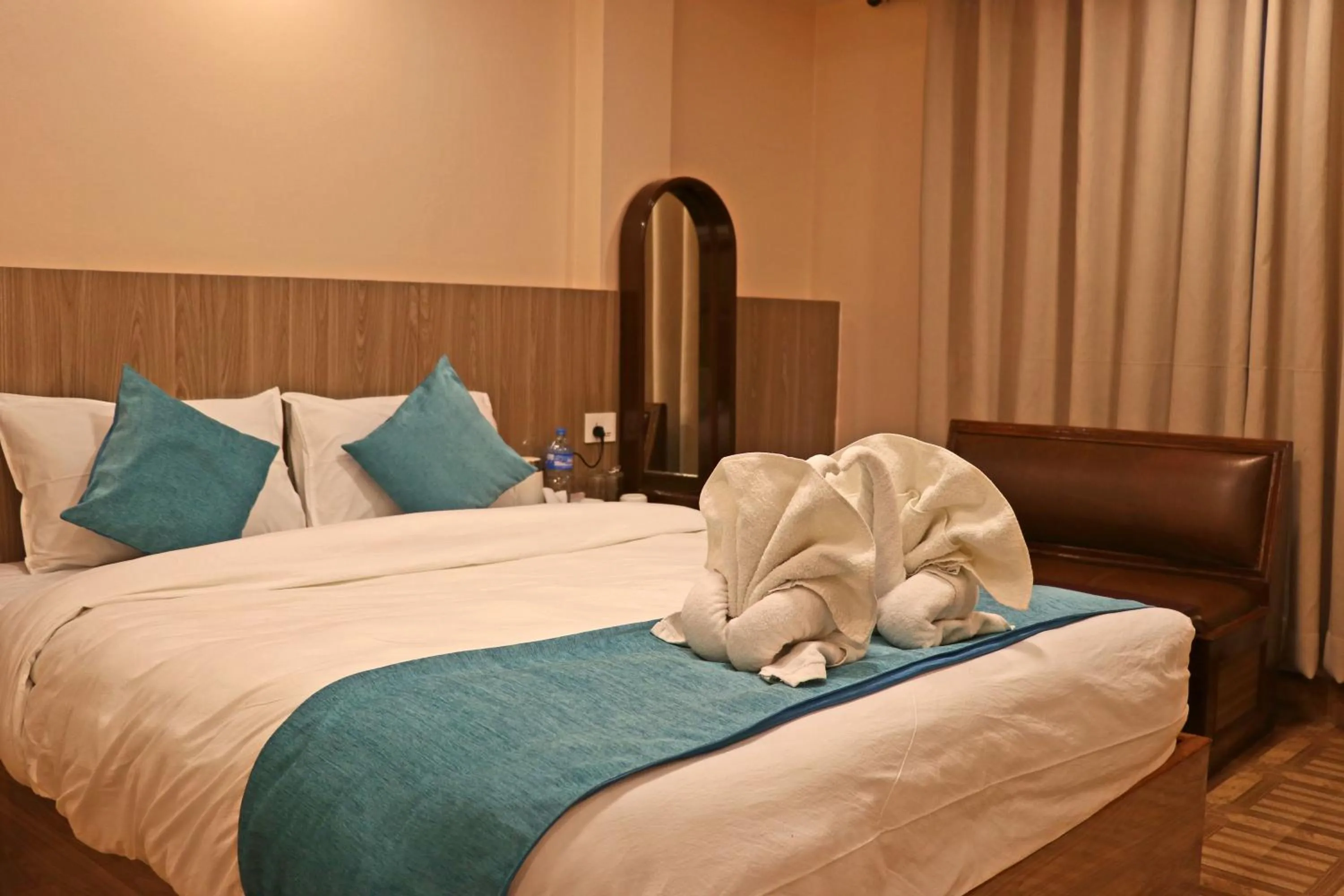 Bed in Hotel Resunga Arjun
