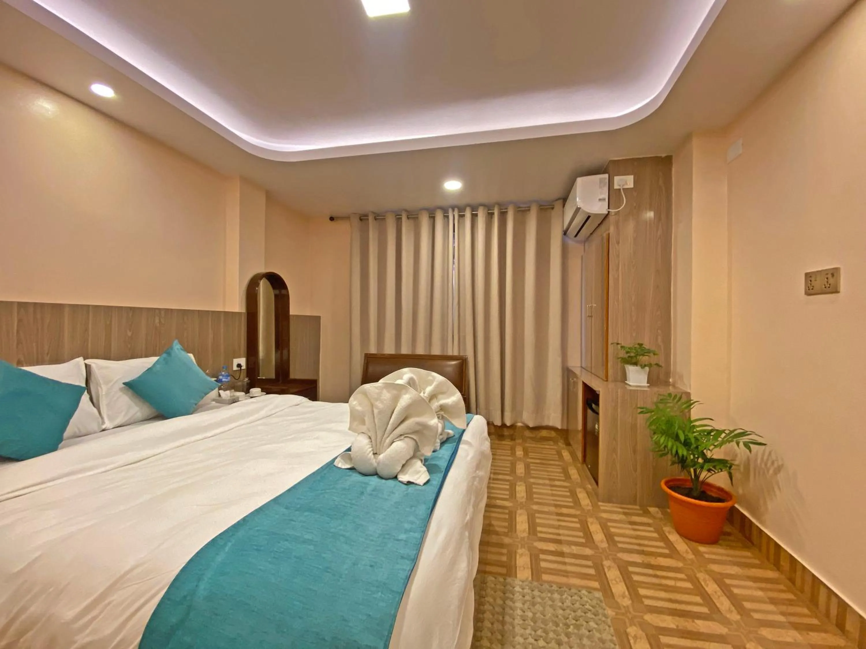 Bed in Hotel Resunga Arjun