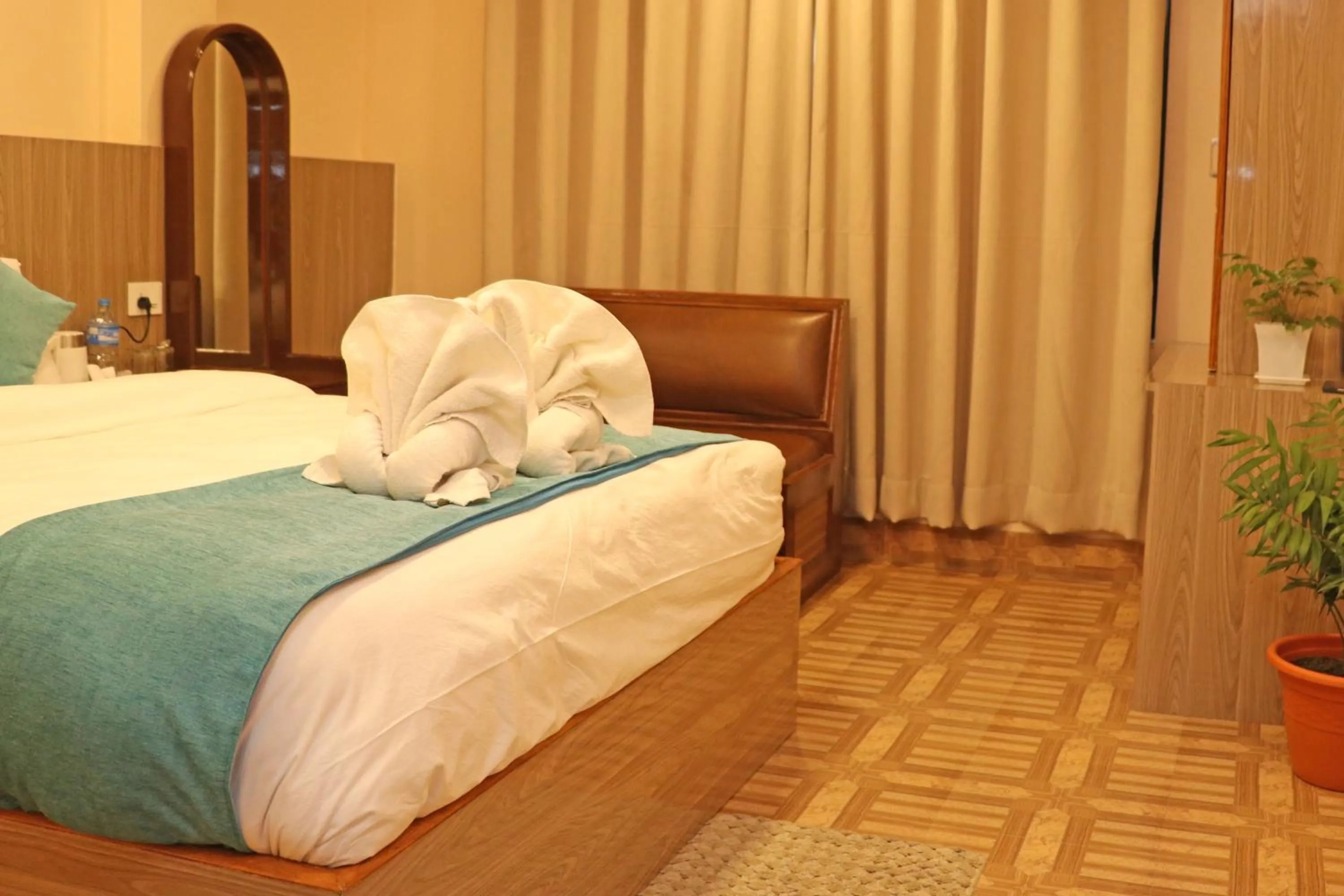 Bed in Hotel Resunga Arjun