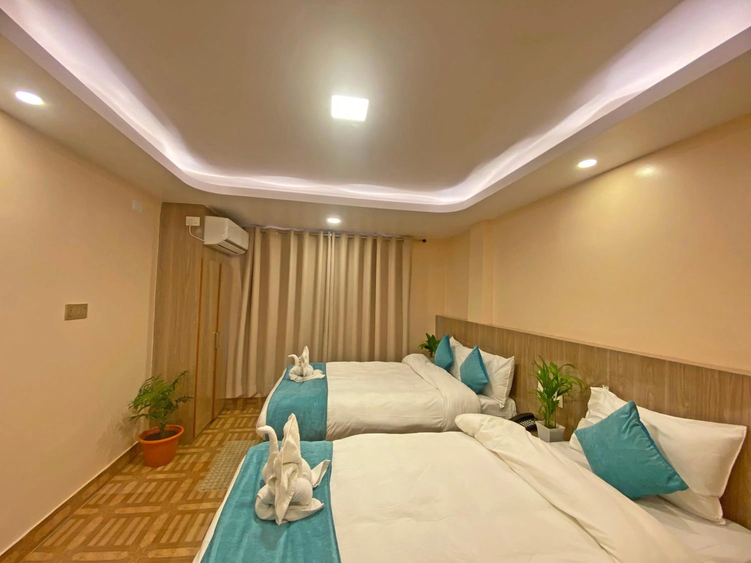 Bed in Hotel Resunga Arjun