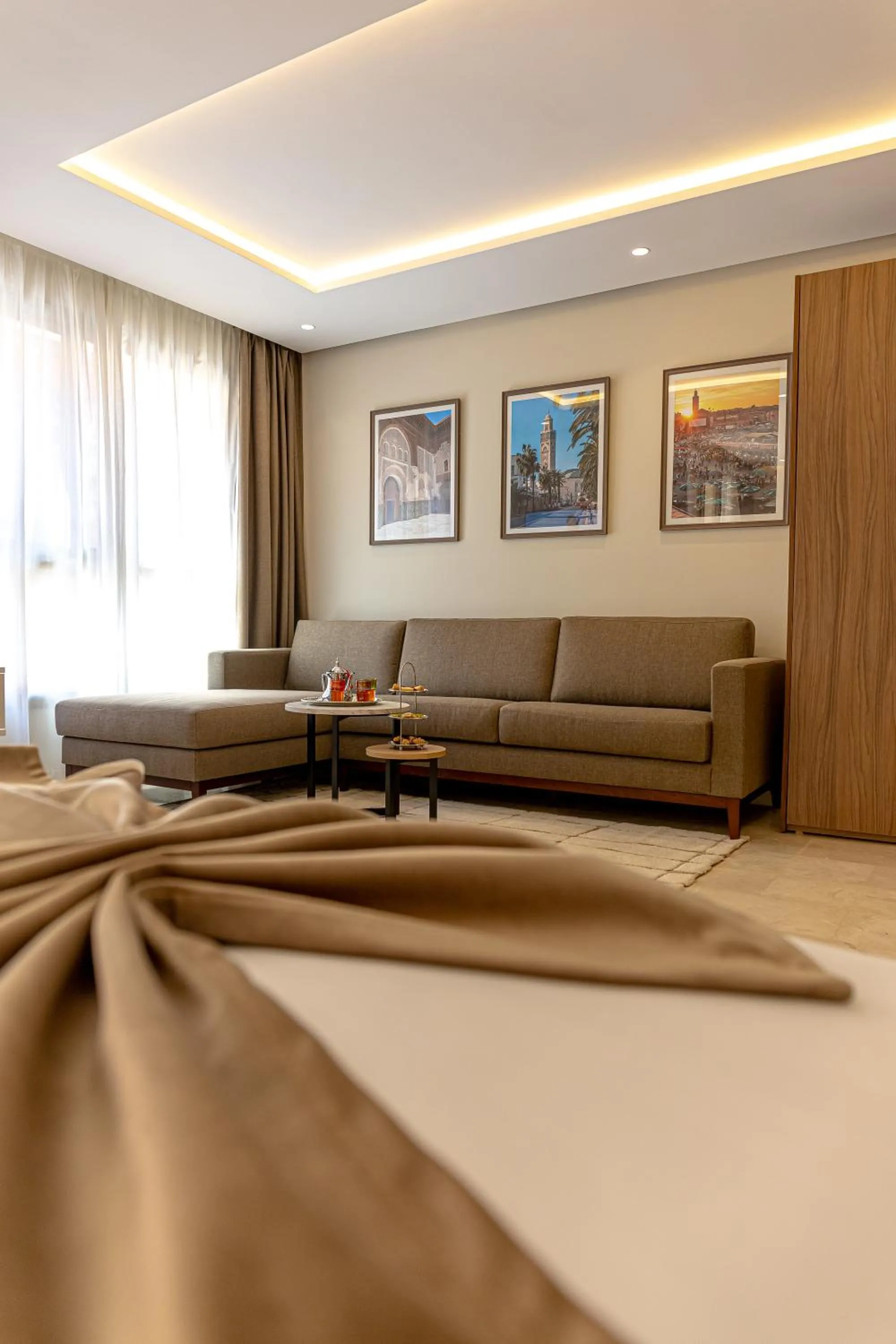 Living room in Residence Eden Marrakech