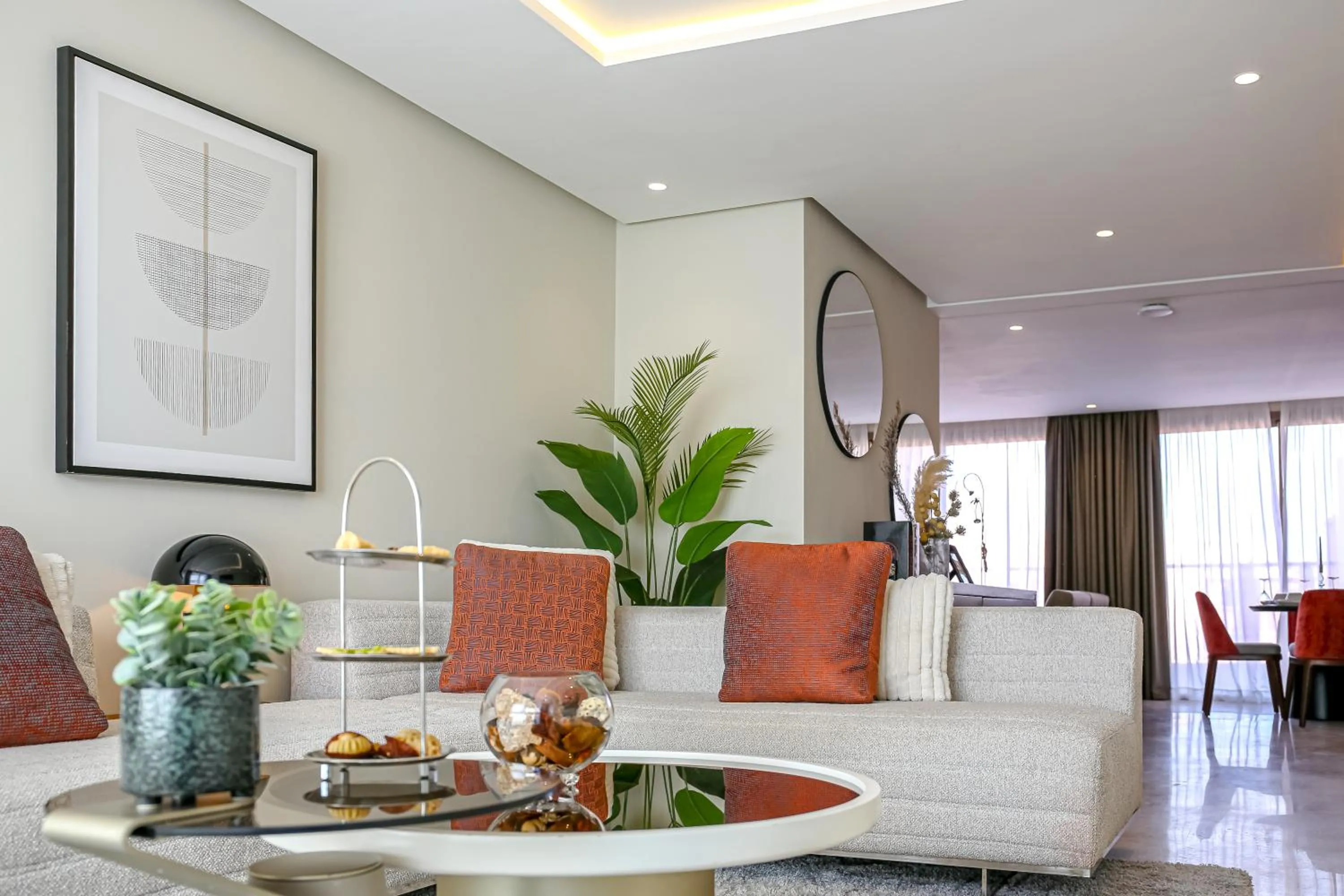 Living room in Residence Eden Marrakech