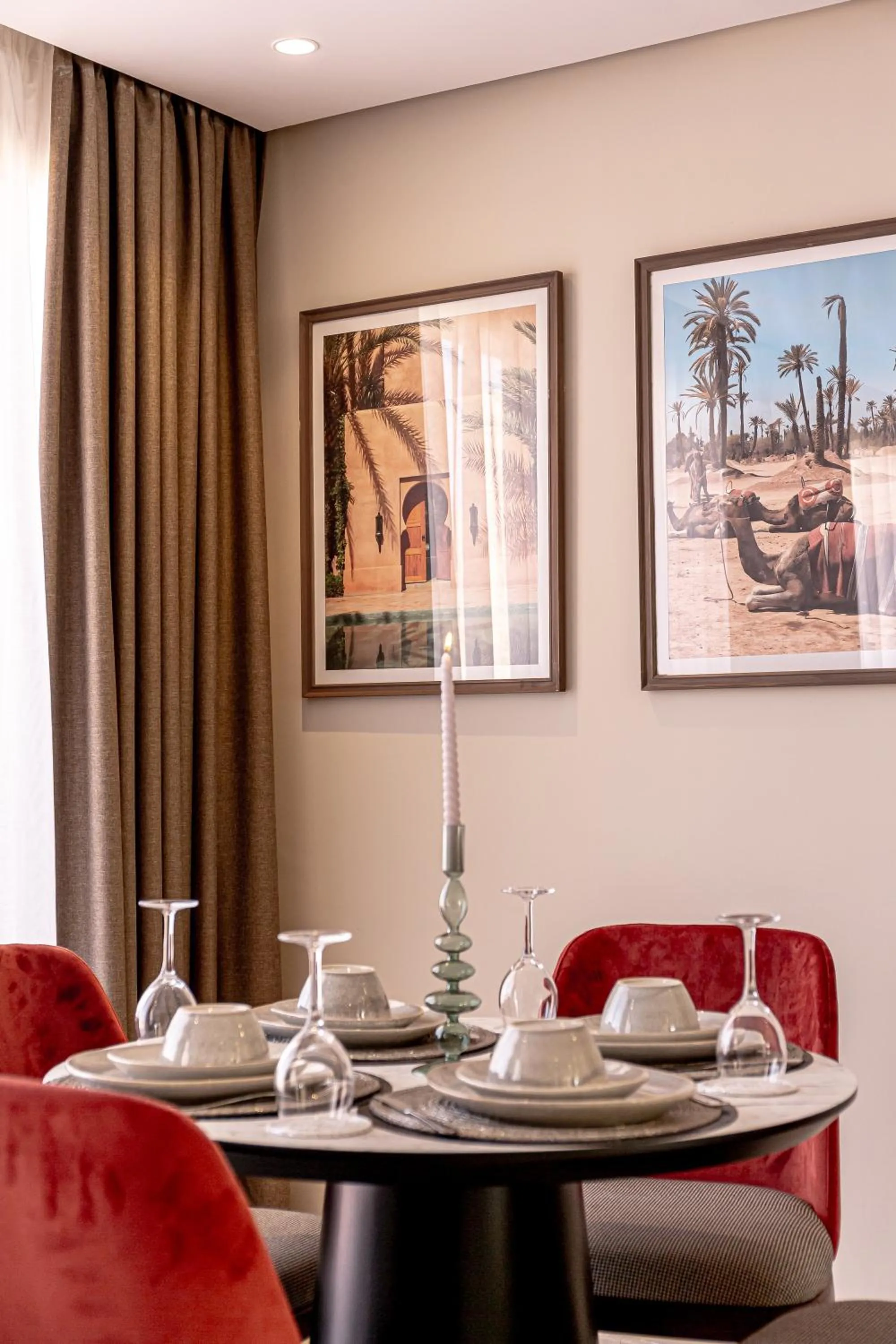 Living room in Residence Eden Marrakech