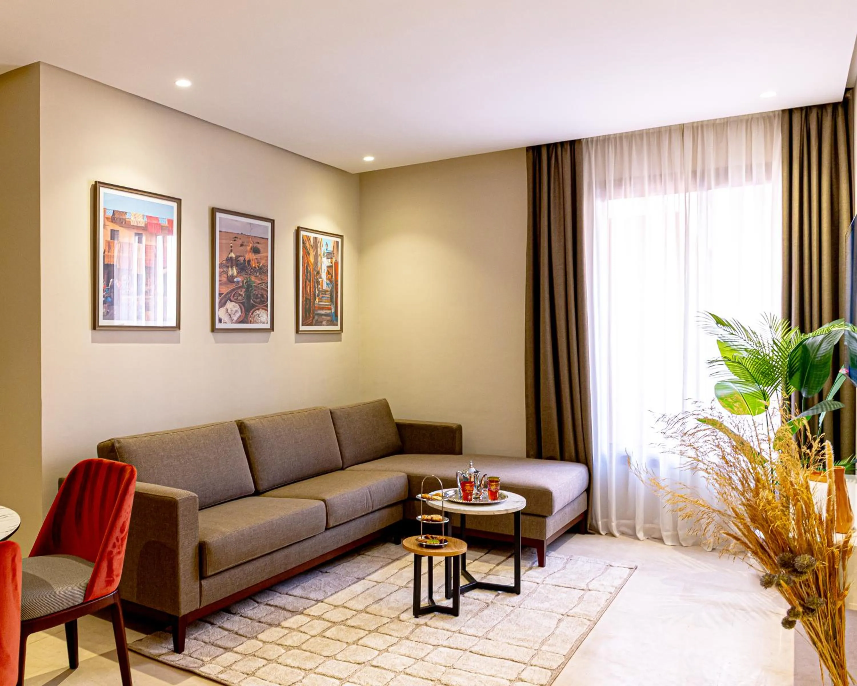Living room in Residence Eden Marrakech