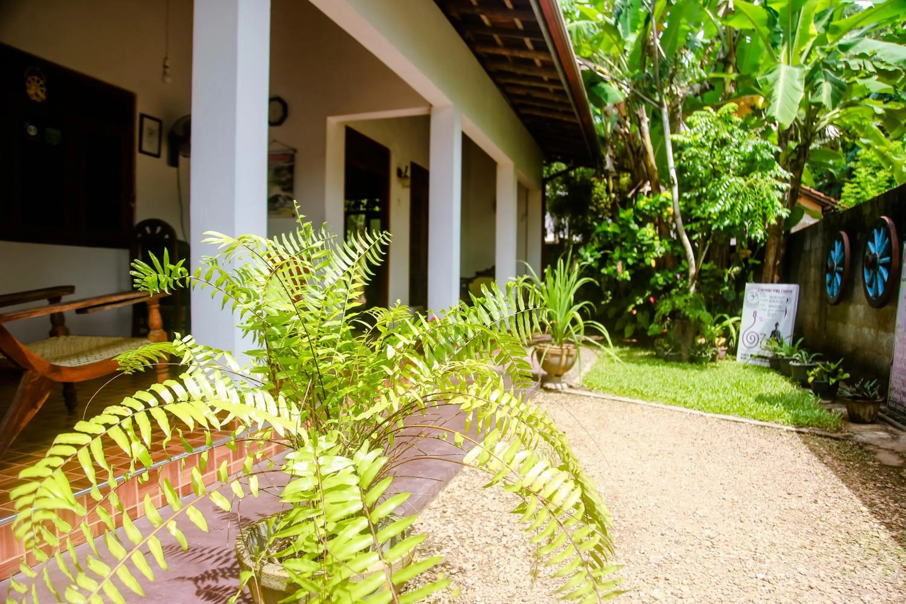 Garden view in Ranjith Guest