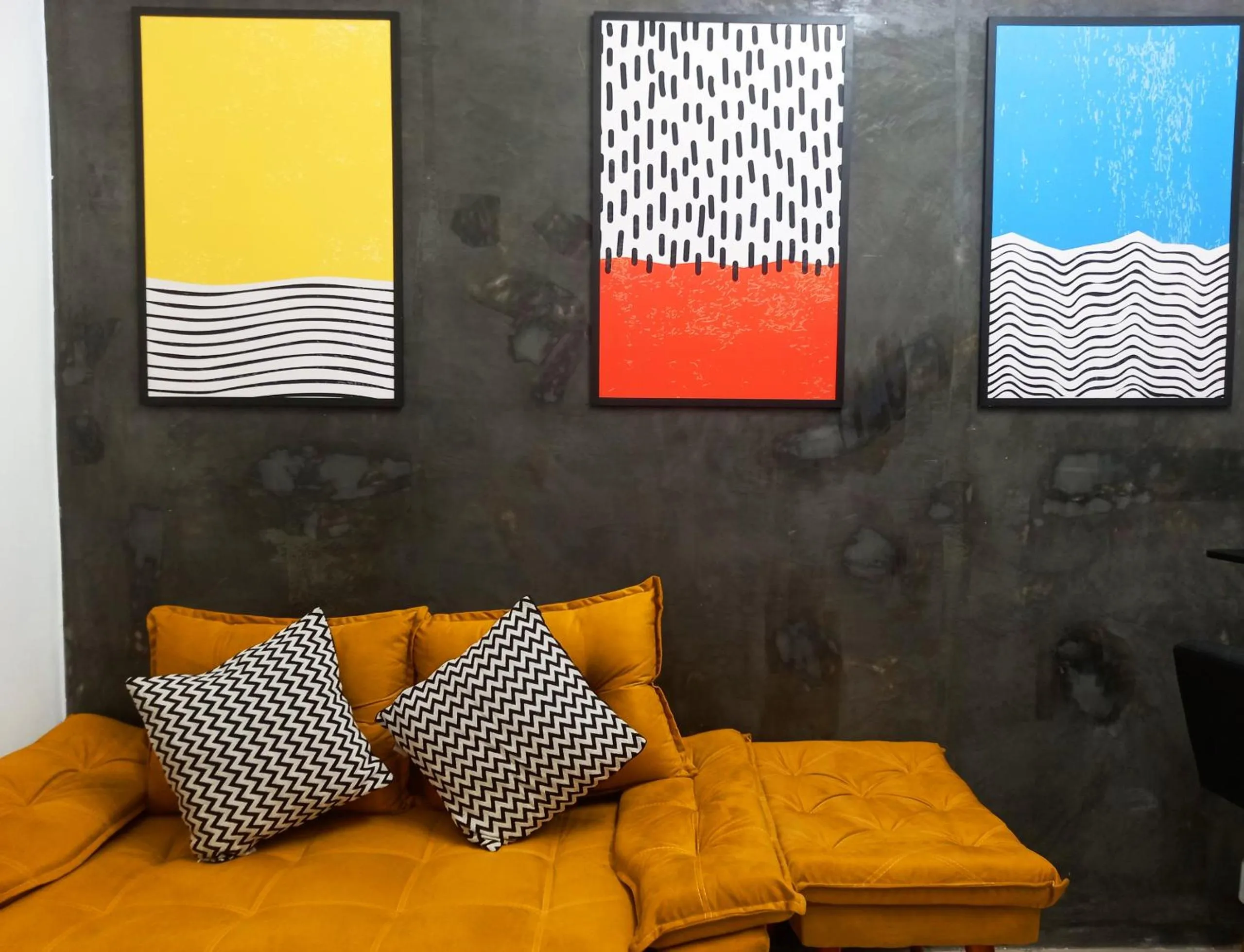 Studio na Praia de Copacabana, maquina de lavar