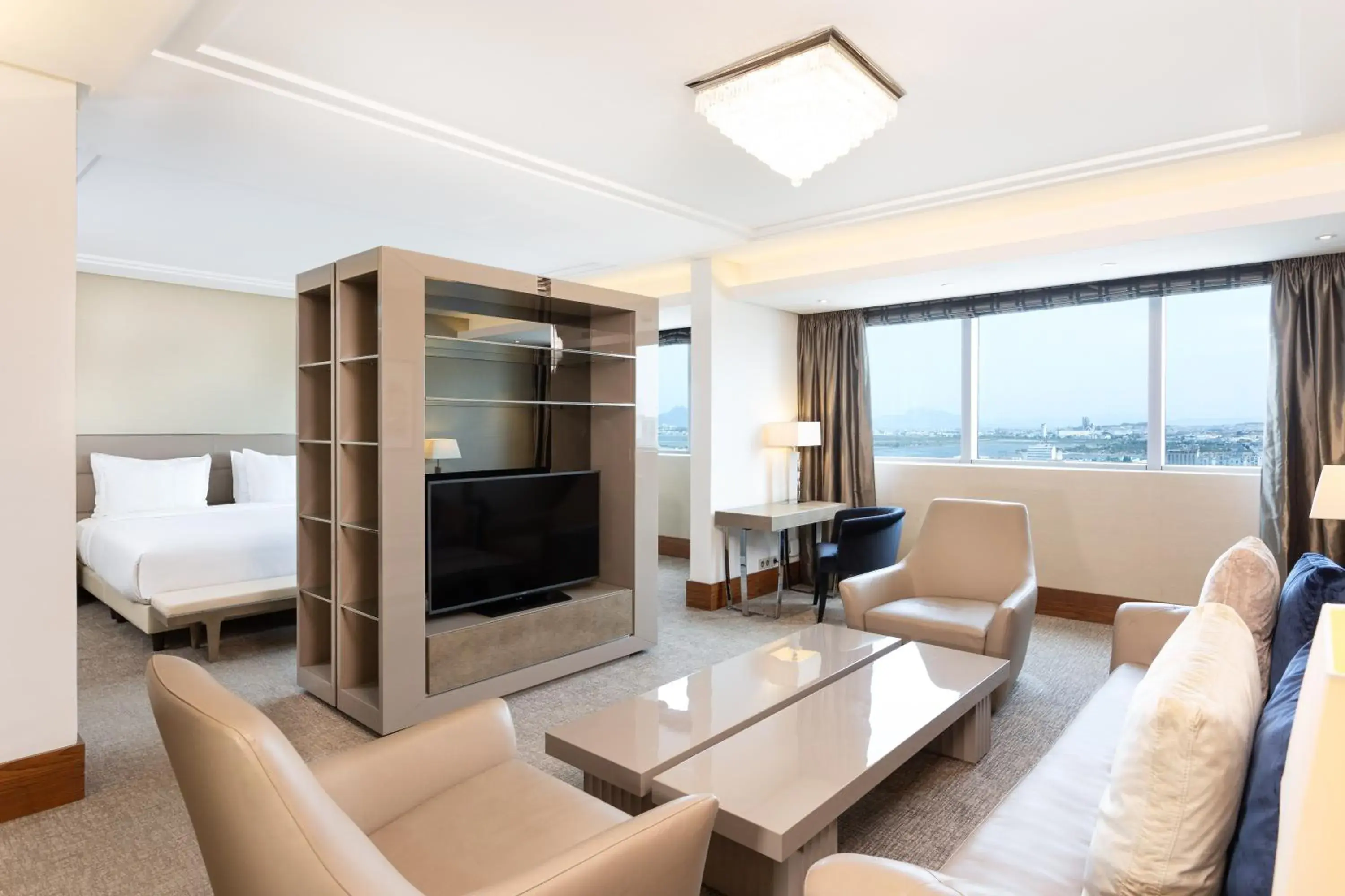 TV and multimedia, Bed in Radisson Blu Hotel & Convention Center, Tunis TV and multimedia, Bed in Radisson Blu Hotel & Convention Center, Tunis