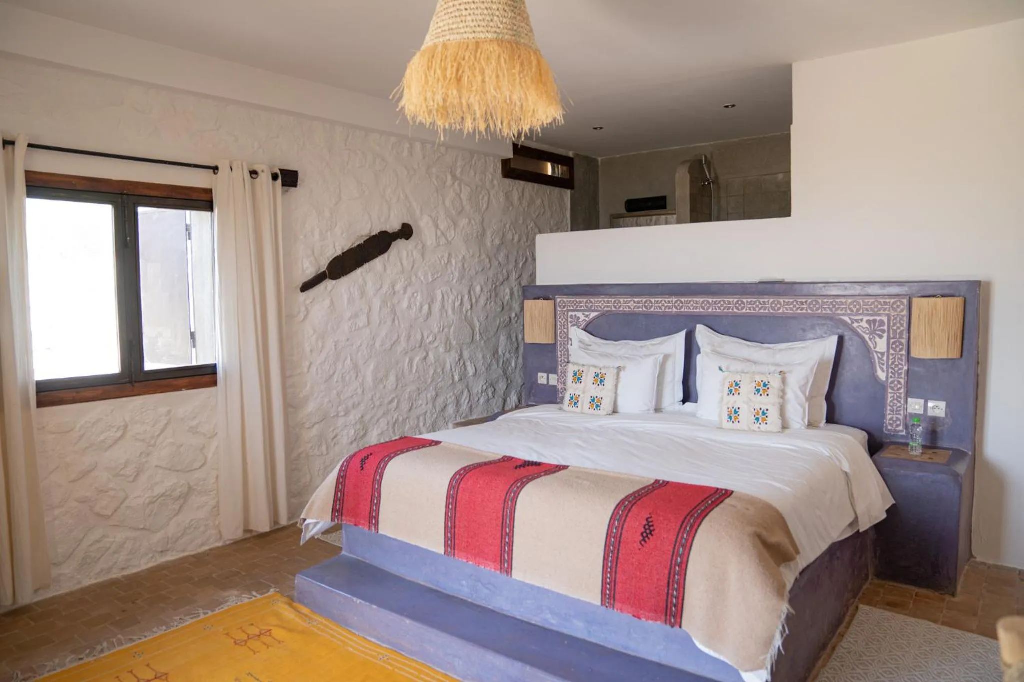 Decorative detail, Bed in Dar El Mandar - Ferme & Table d'Hôte Berbère