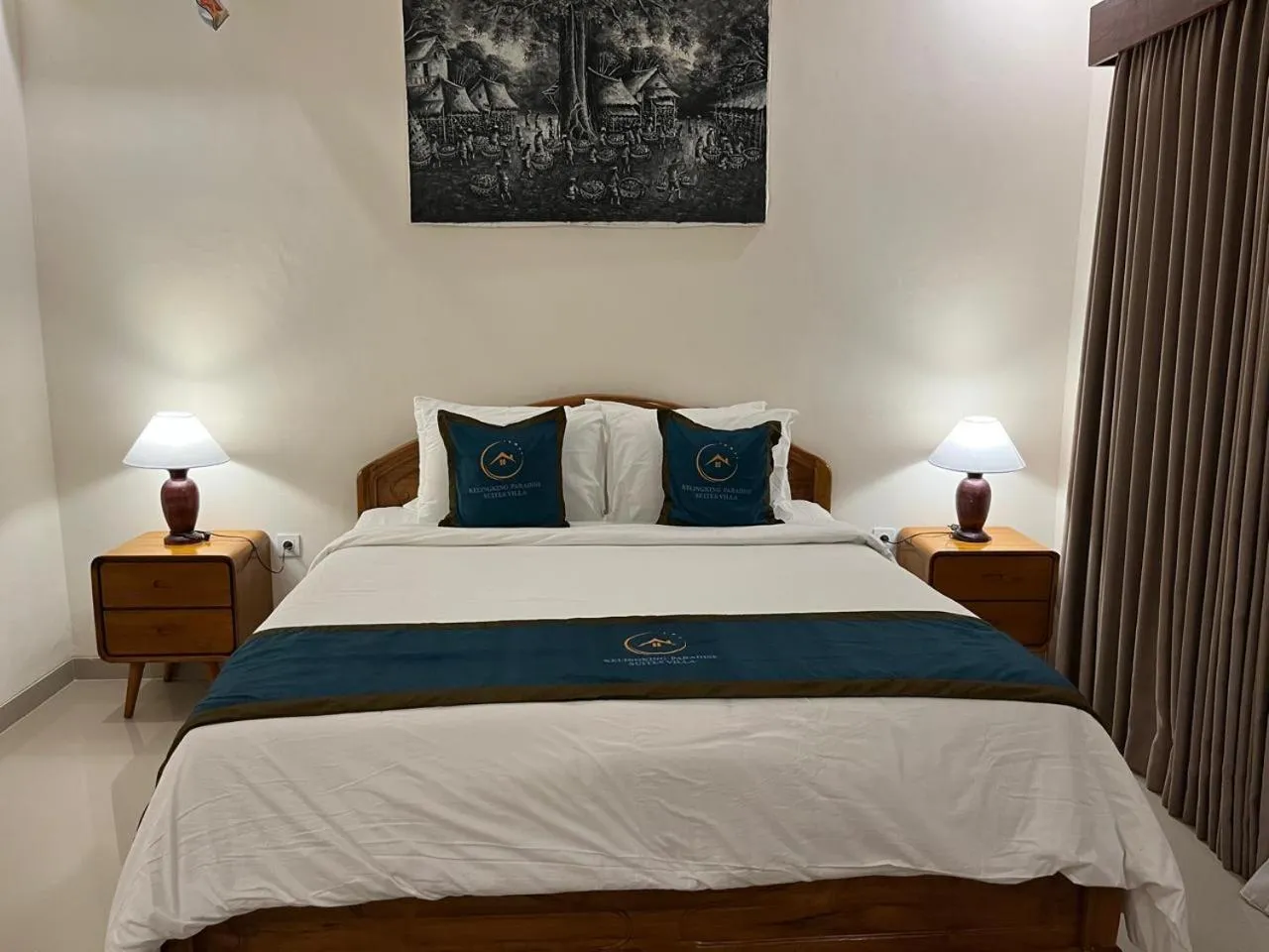 Bed in Kelingking Paradise Suites Villa