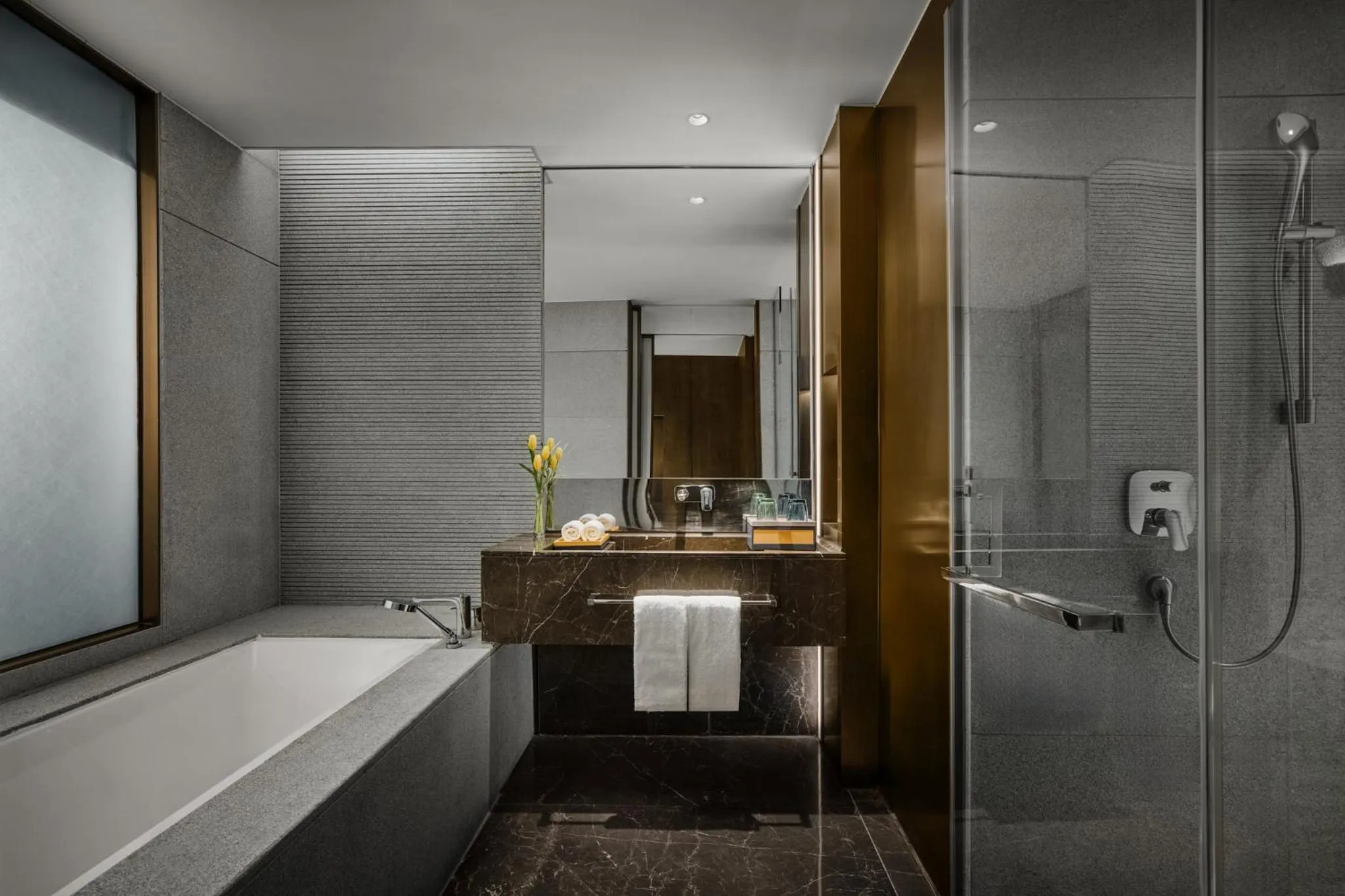 Bathroom in voco Zhengzhou Garden Expo by IHG