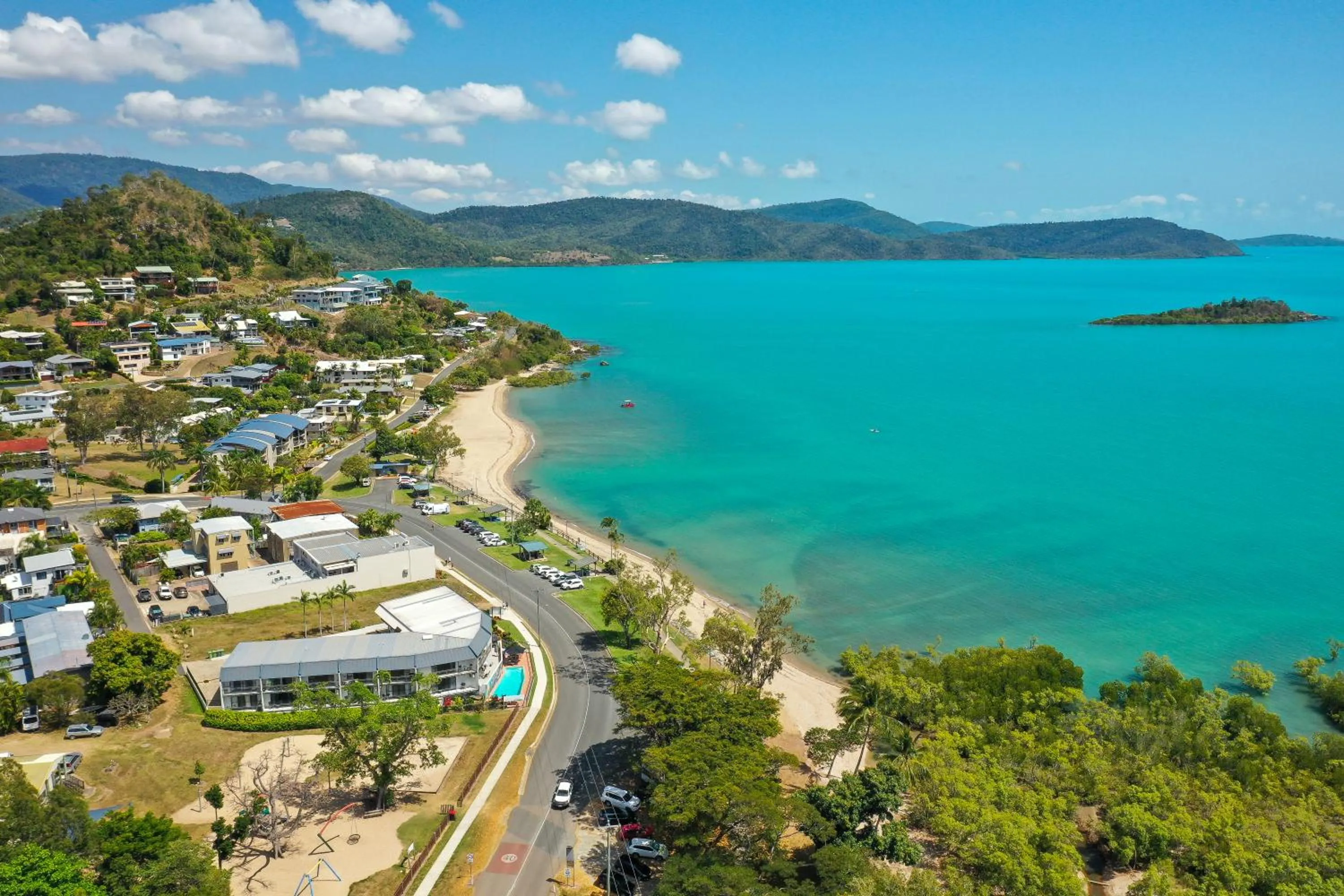 Bird's eye view in Whitsunday Waterfront Apartments