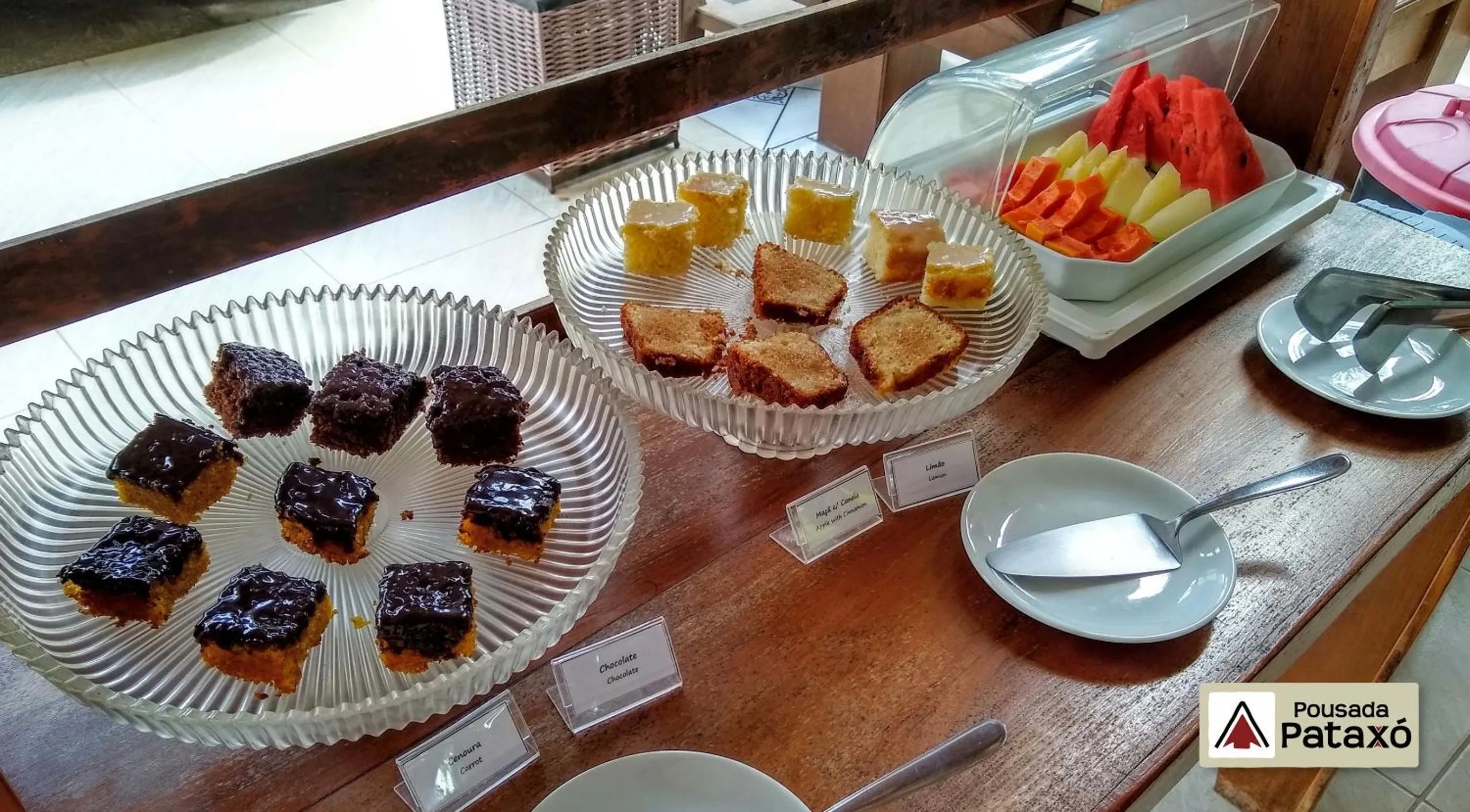 Buffet breakfast in Pousada Pataxó