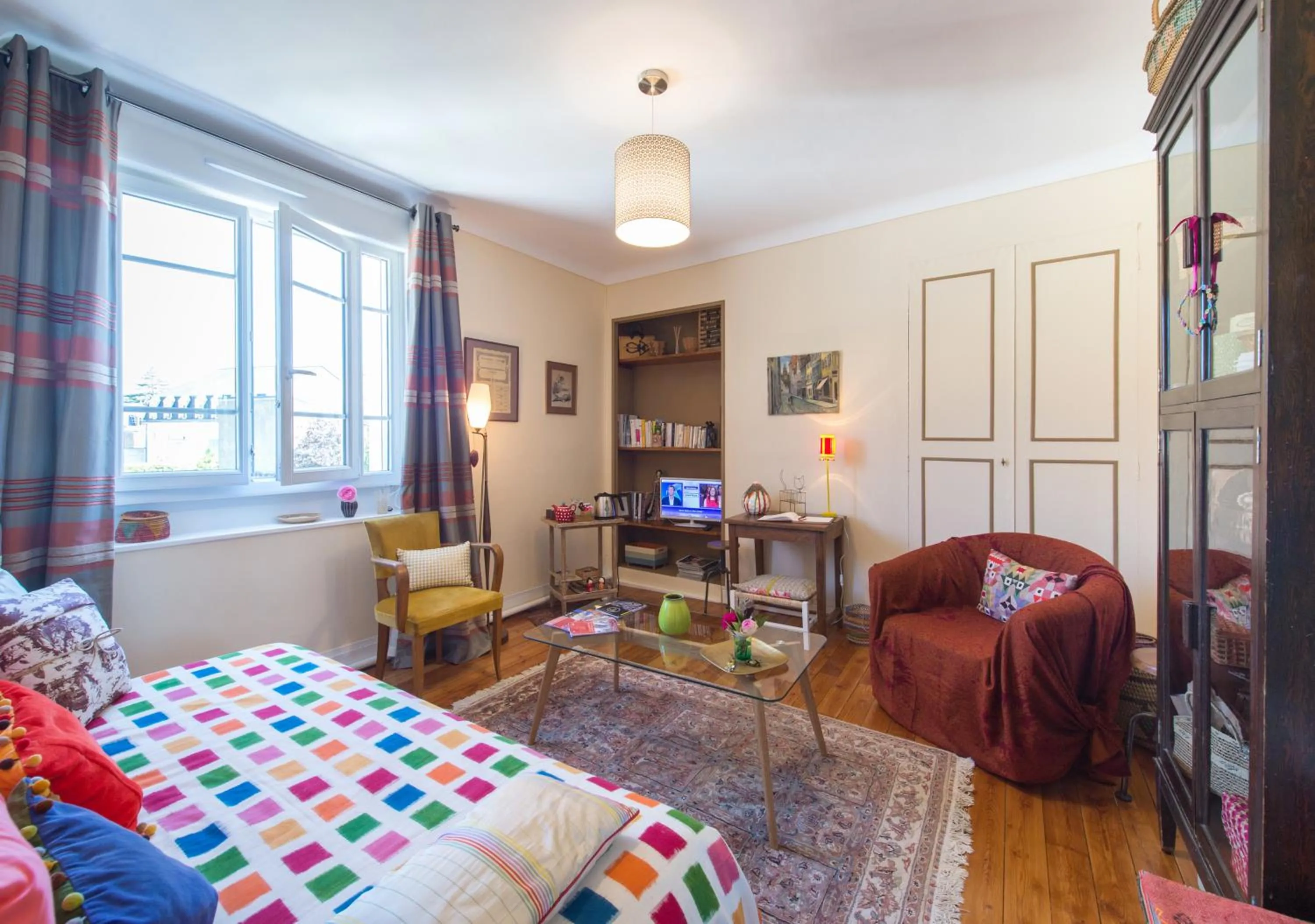 Living room, Bed in La Mancelle - Chambre d'hôtes