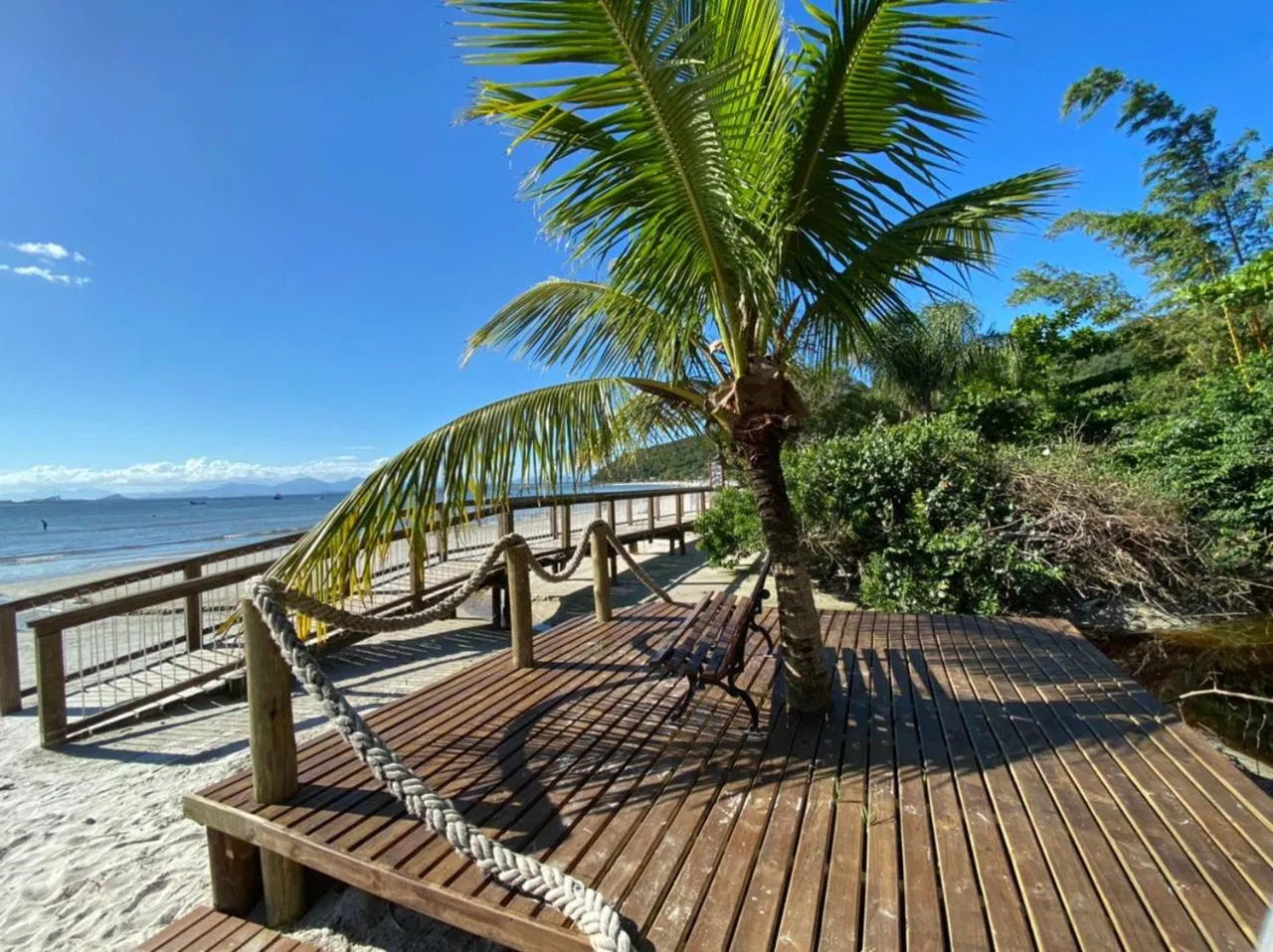 Sea view in Pousada & Camping Tubarão