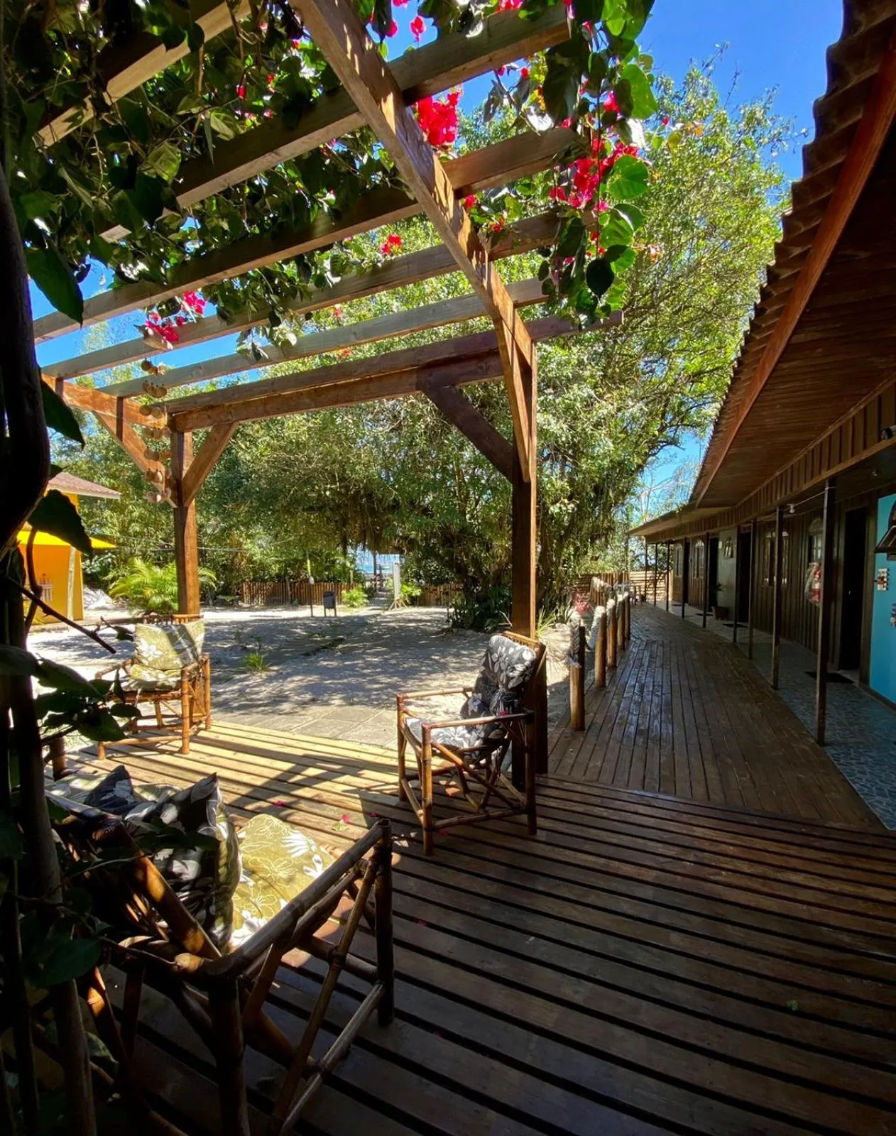 Patio in Pousada & Camping Tubarão
