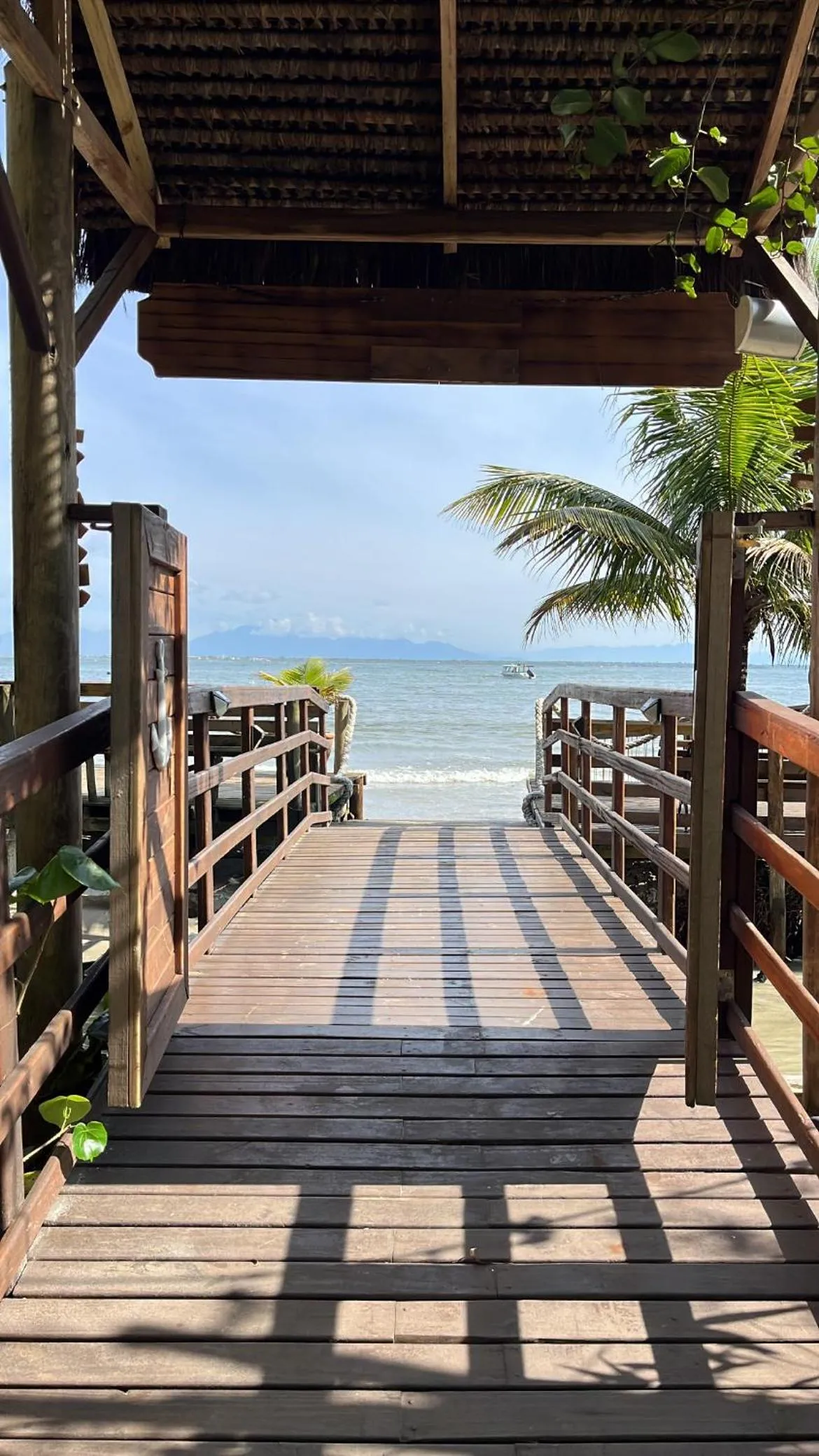 Sea view in Pousada & Camping Tubarão