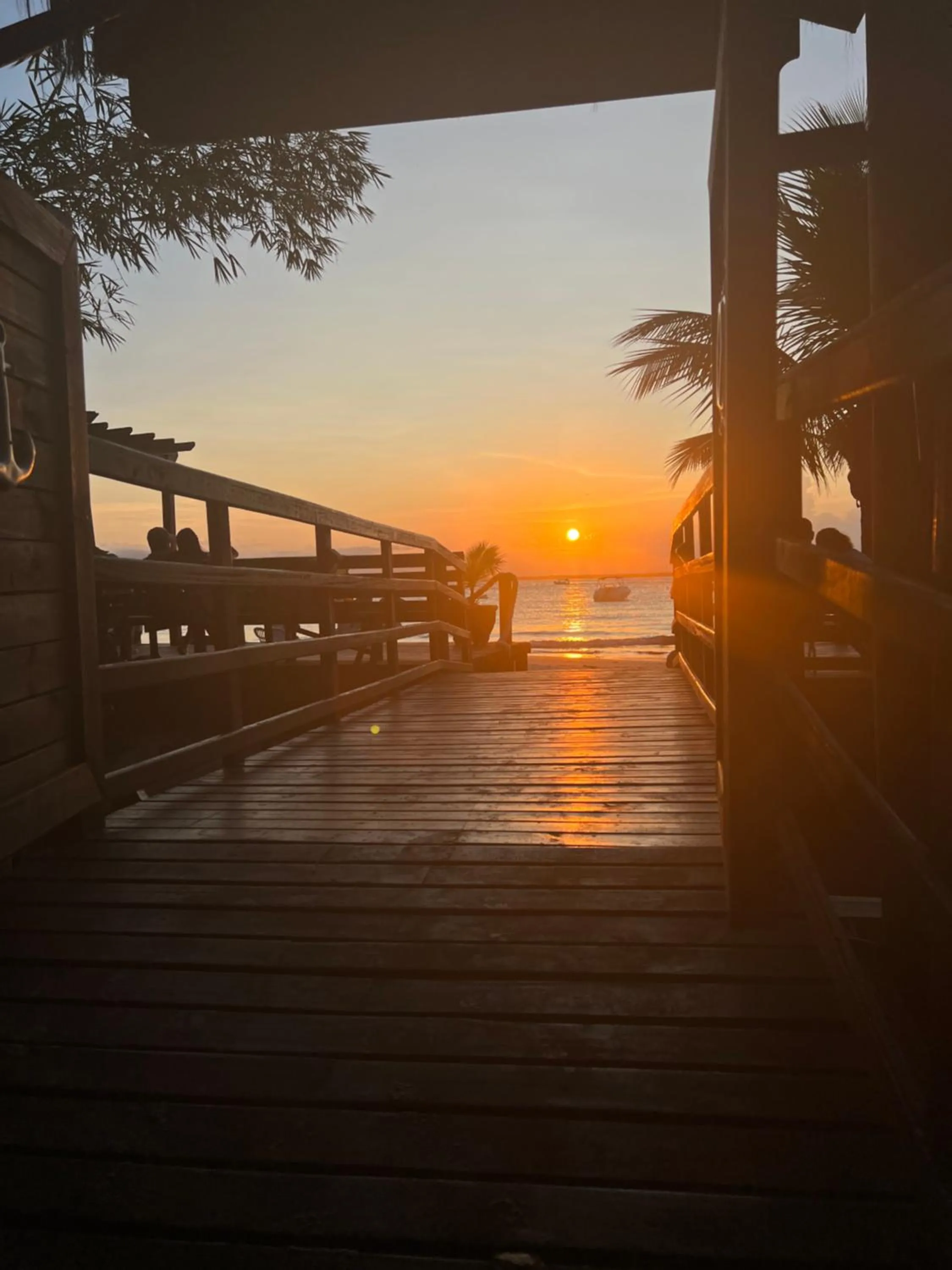 Sunset in Pousada & Camping Tubarão