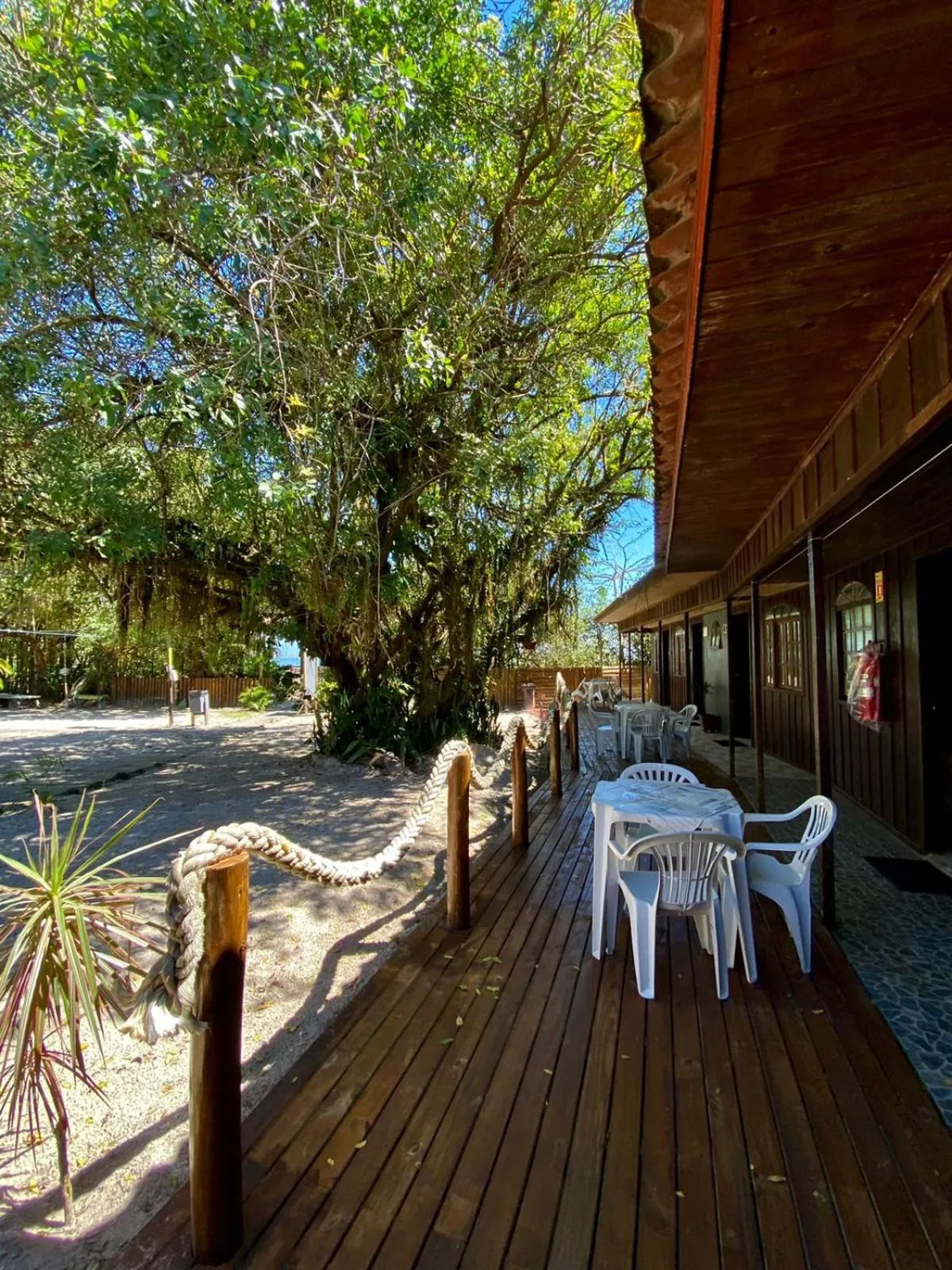 Patio in Pousada & Camping Tubarão