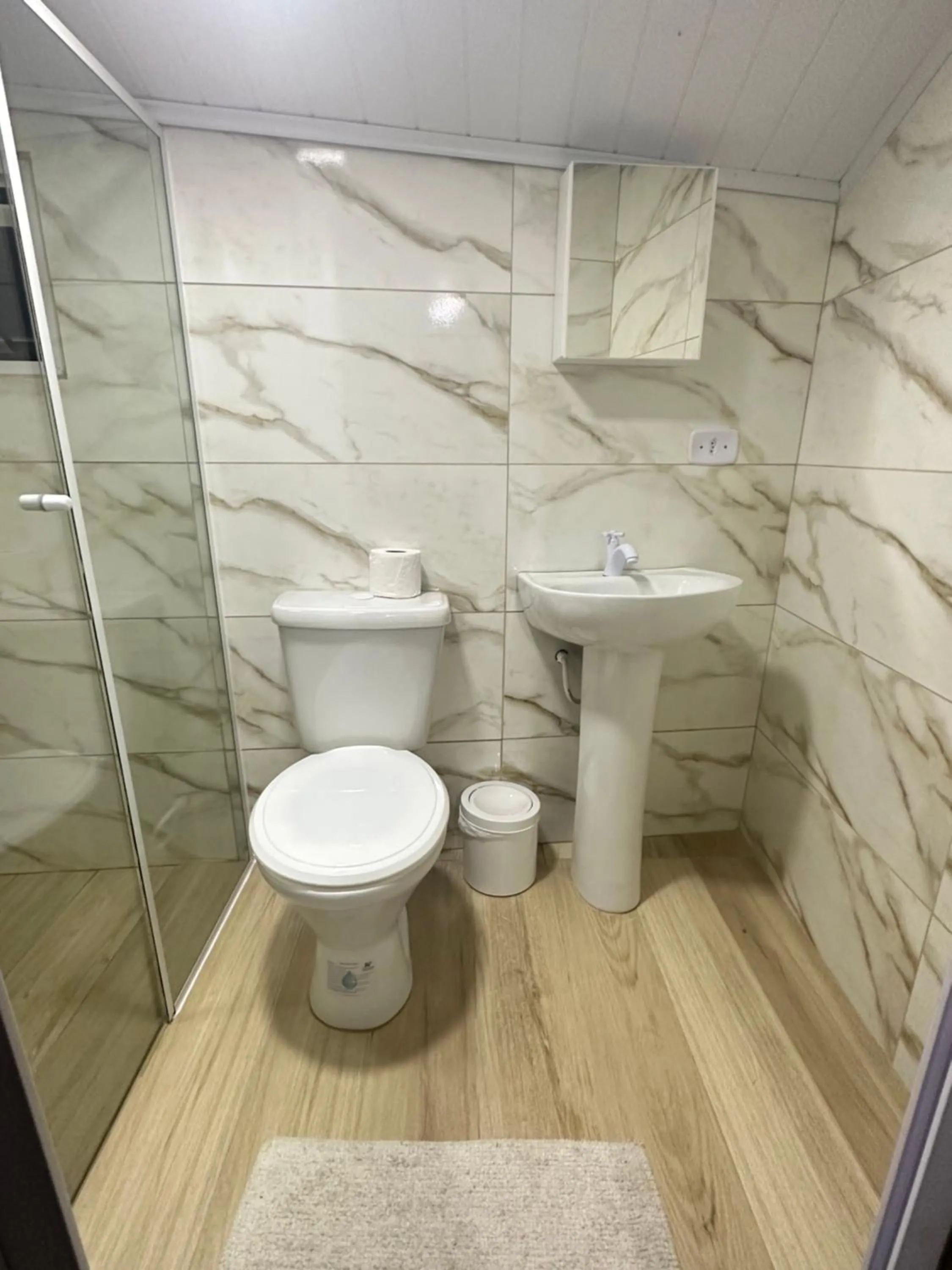 Bathroom in Pousada & Camping Tubarão
