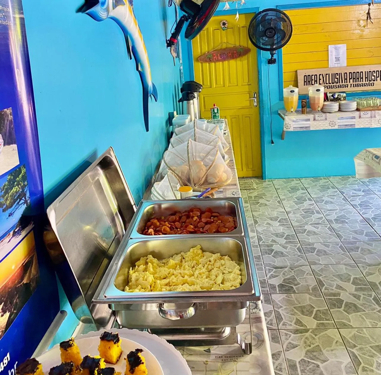 Food and drinks in Pousada & Camping Tubarão