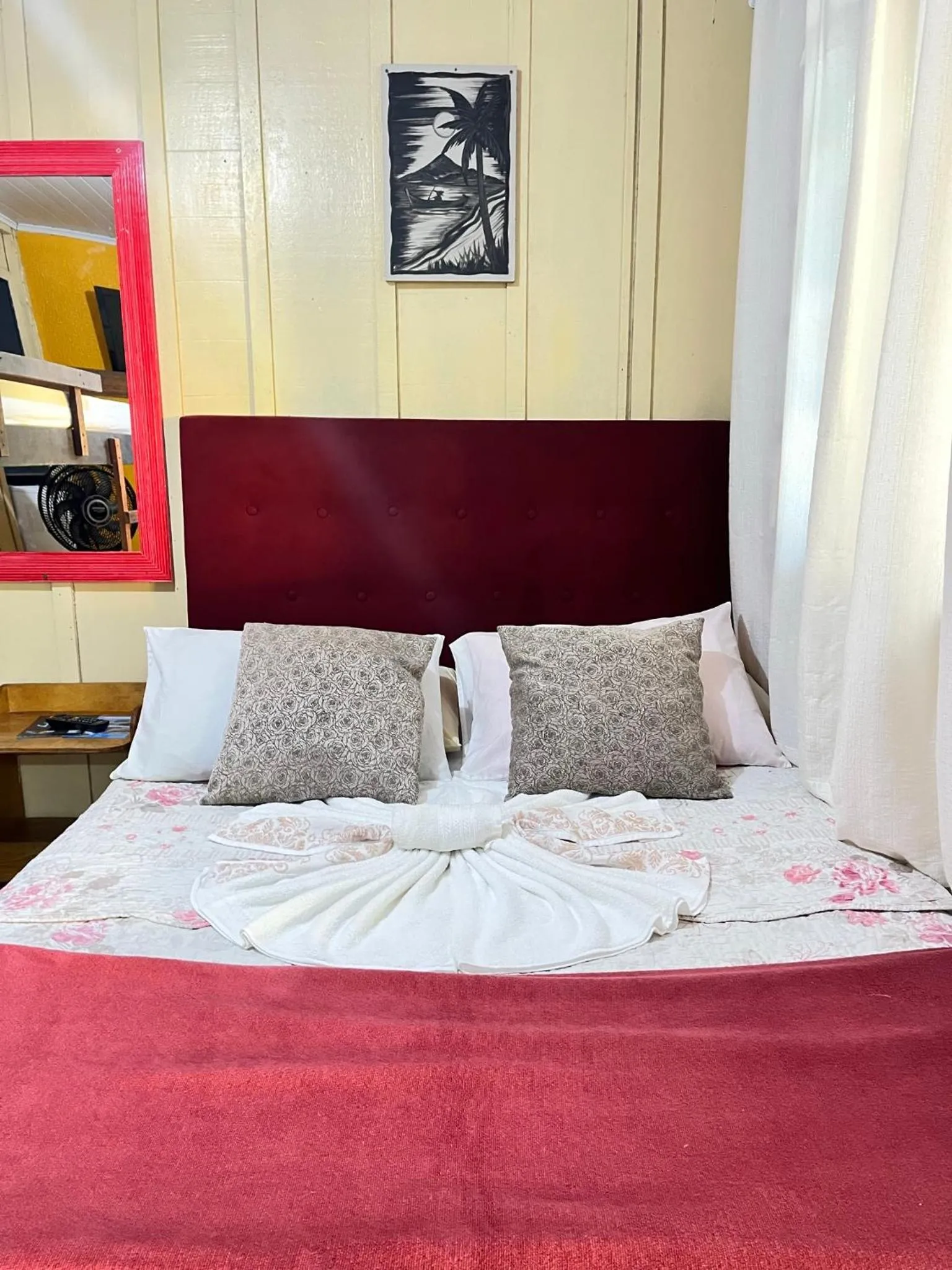 Bed in Pousada & Camping Tubarão