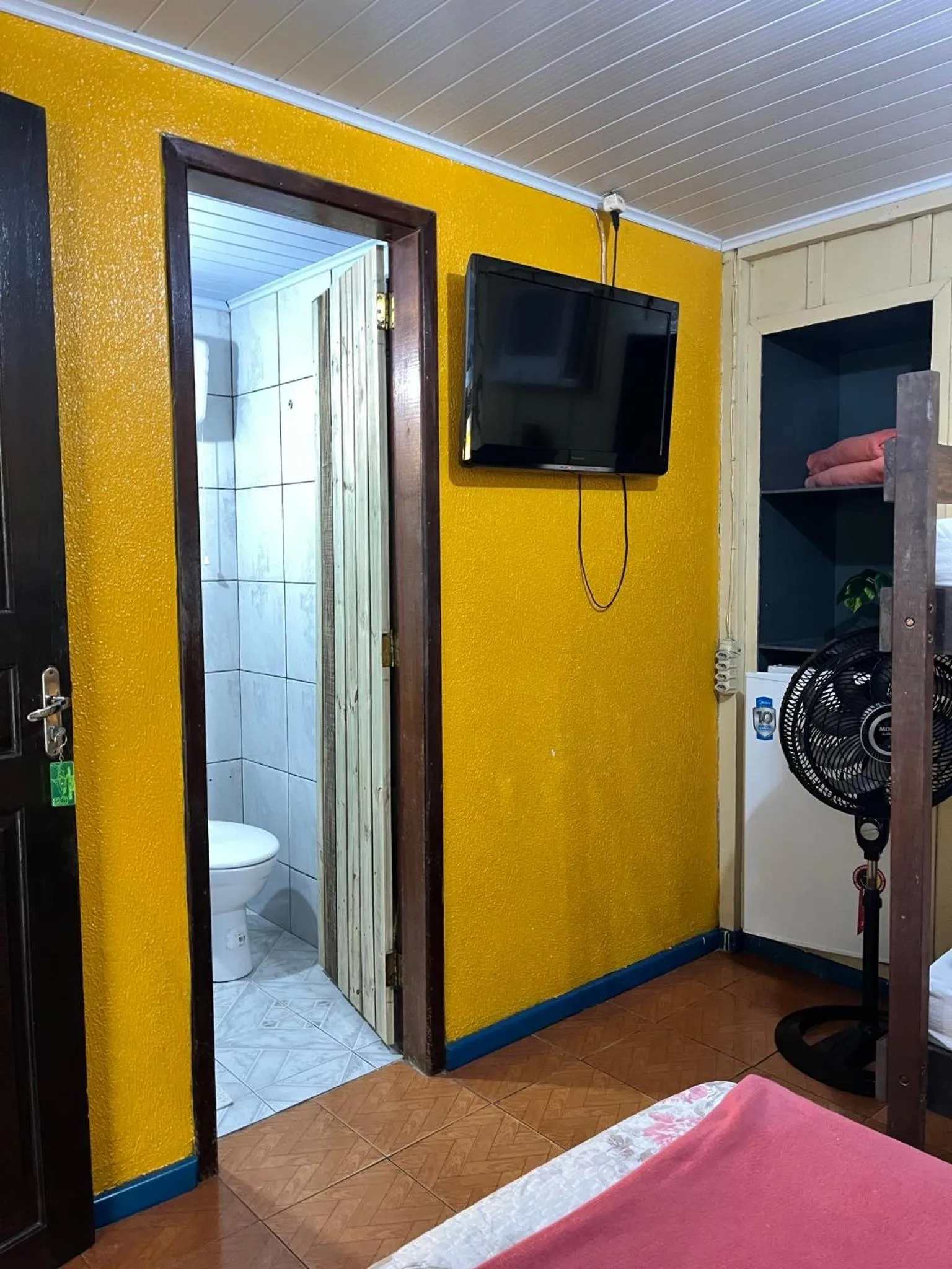 Bedroom, Bed in Pousada & Camping Tubarão