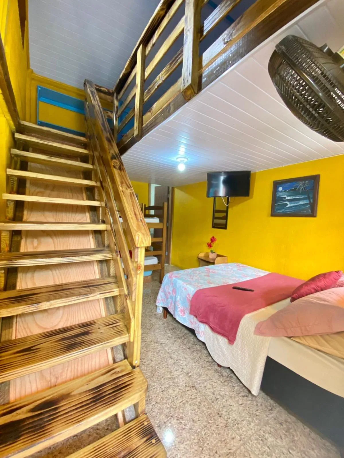 Photo of the whole room, Bed in Pousada & Camping Tubarão
