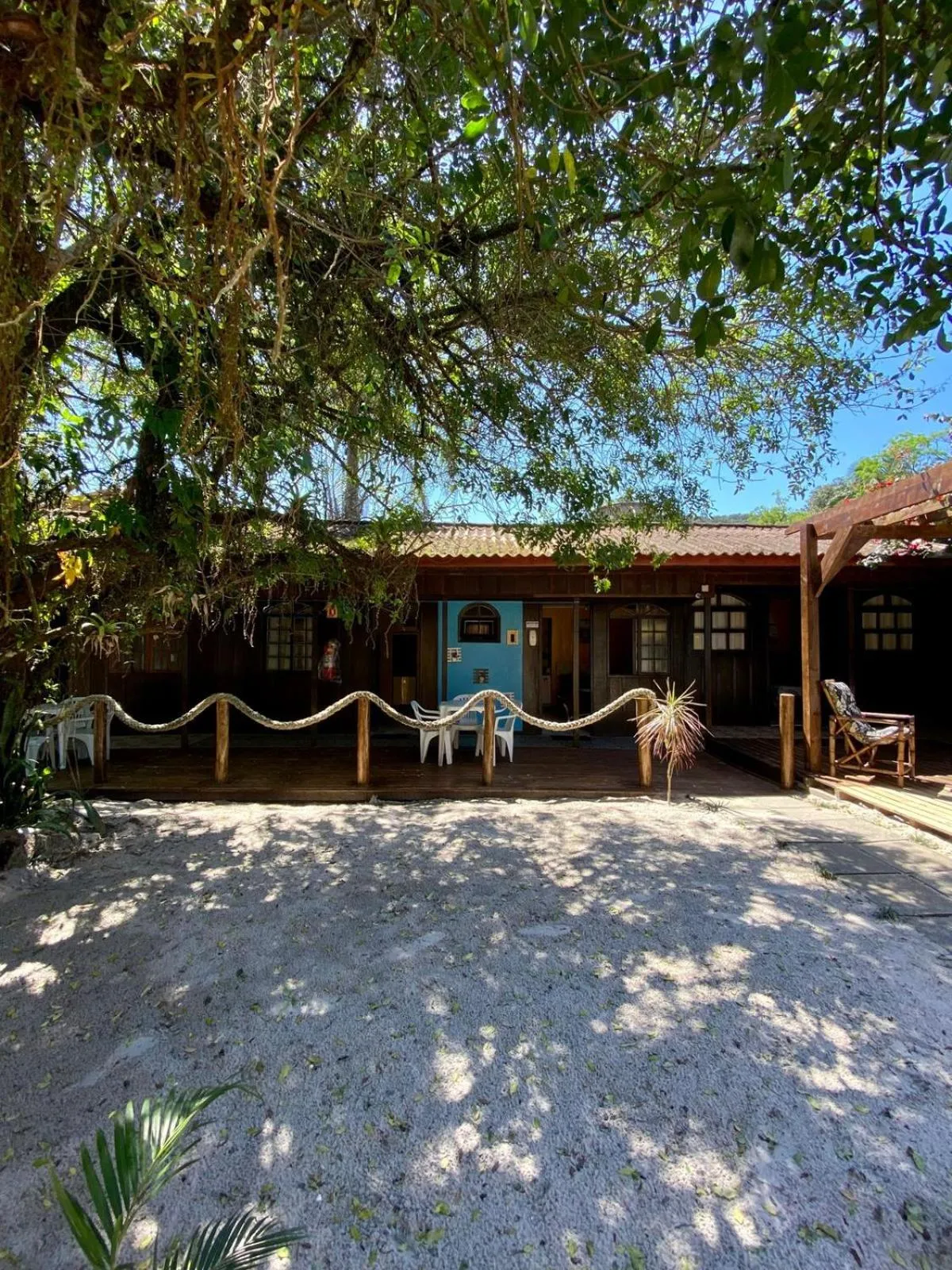 Garden view in Pousada & Camping Tubarão