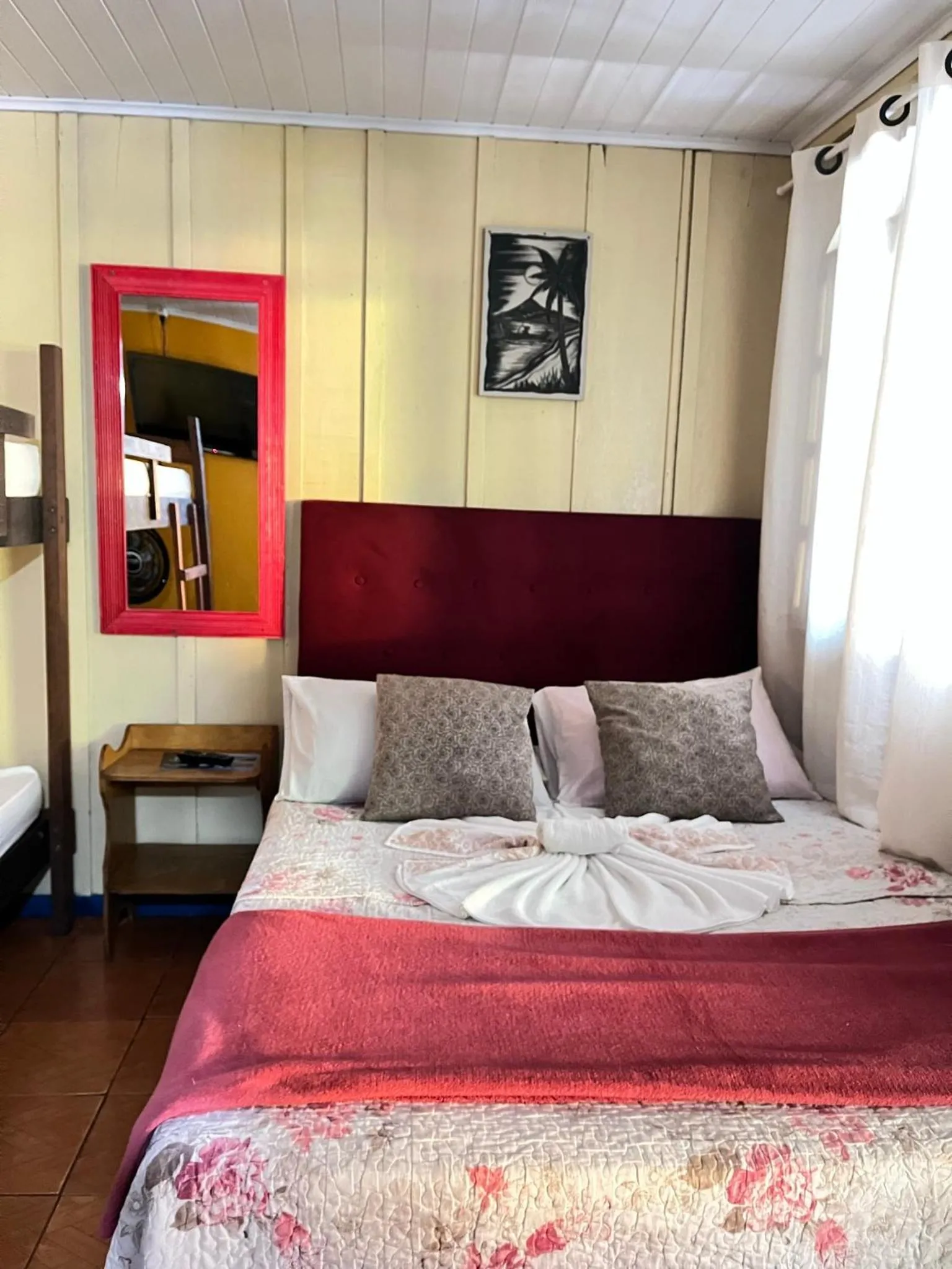 Bed in Pousada & Camping Tubarão