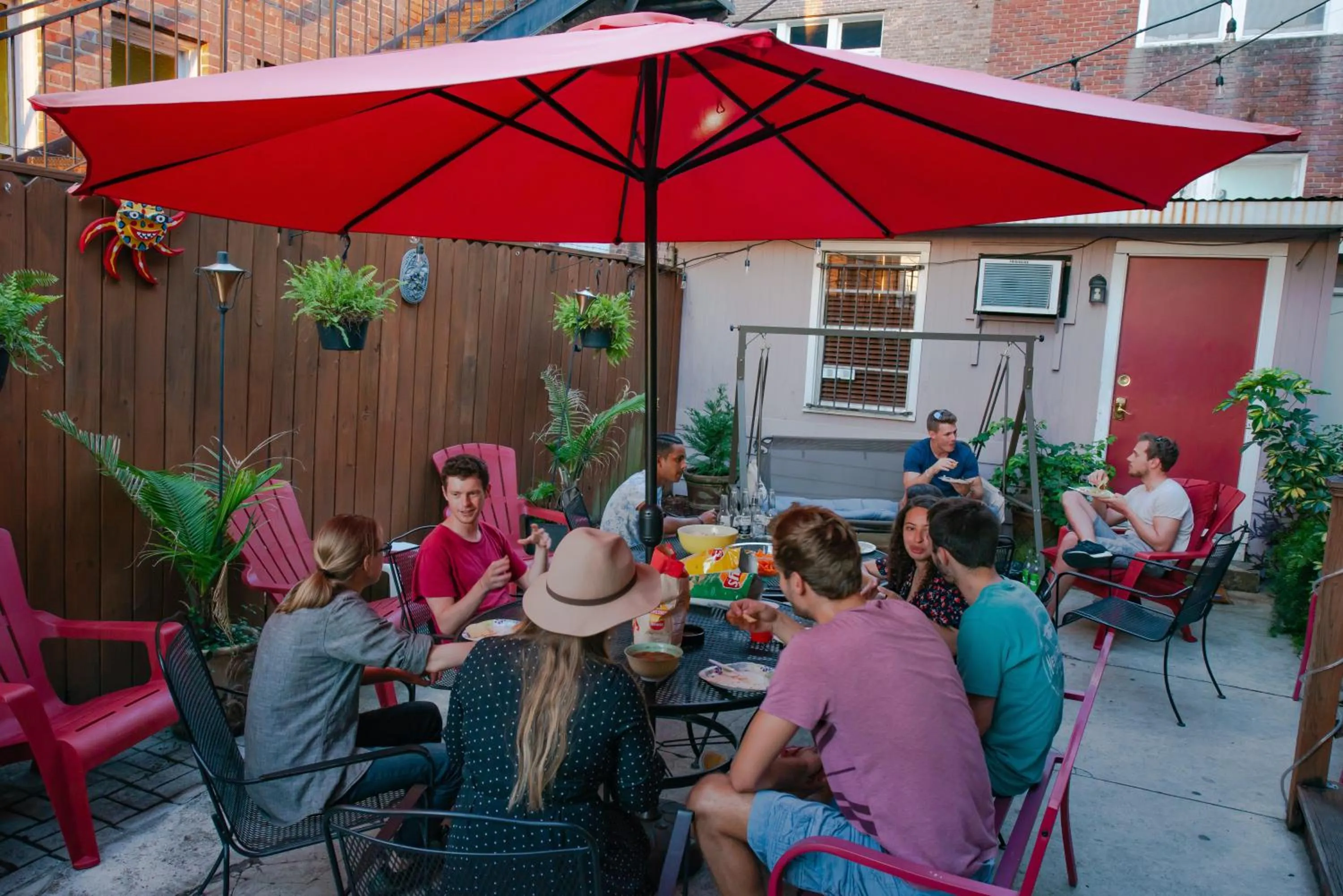 Balcony/Terrace in HOSTEL Auberge NOLA