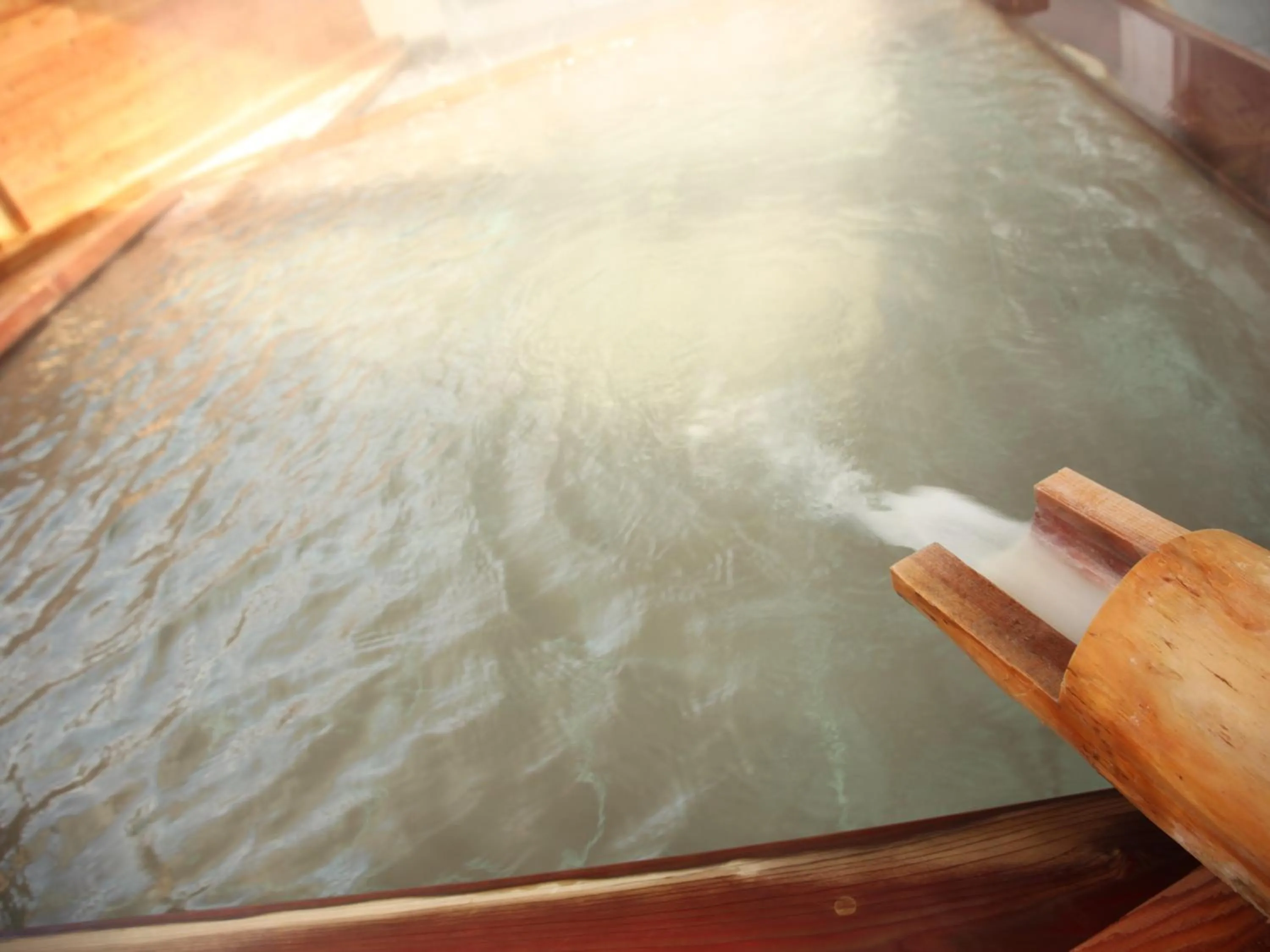 Hot Spring Bath in Kawayu Kanko Hotel