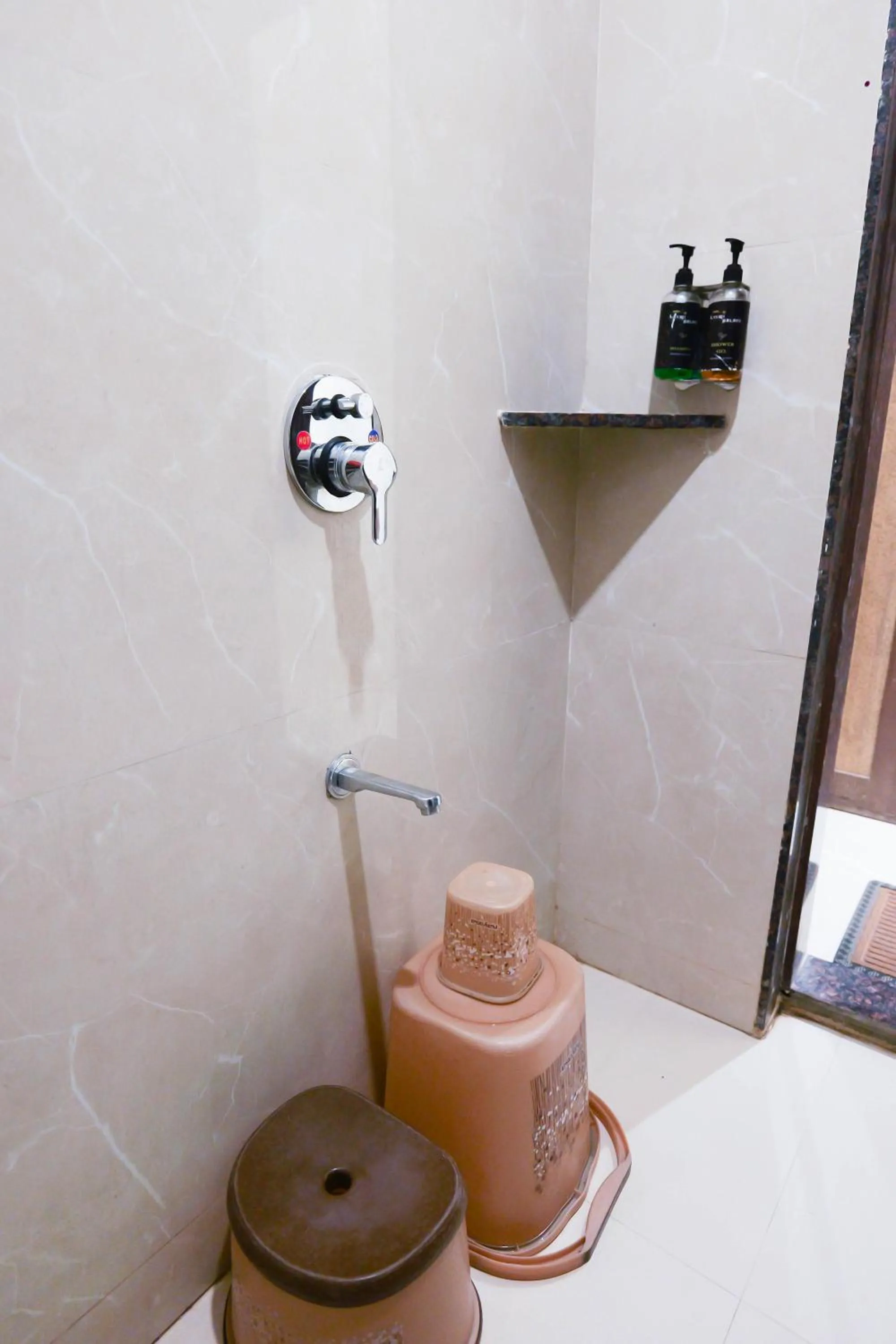 Bathroom in Hotel Laxmibai Palace- Only 300 miter from Sai Baba Temple!!!!