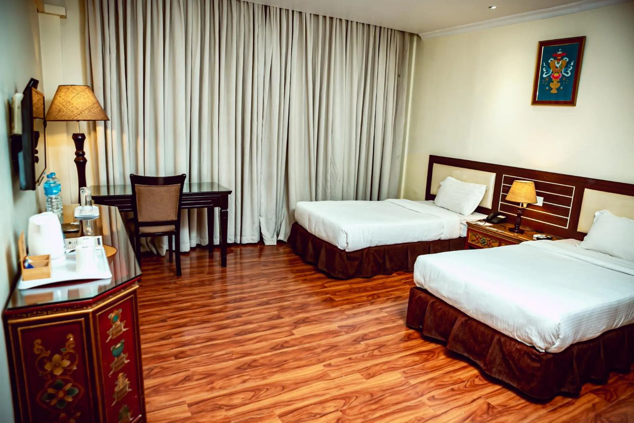 Bathroom, Bed in Vannasut Hotel and Spa